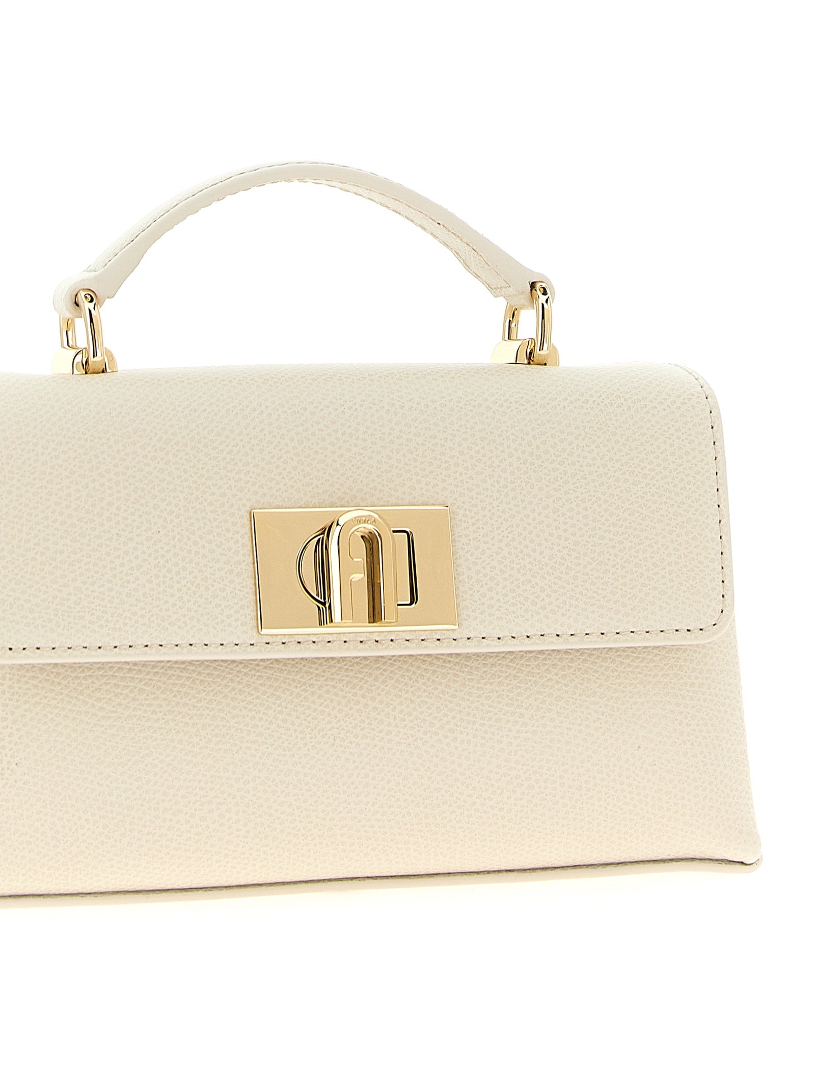 Furla White Leather Crossbody Women's Bag