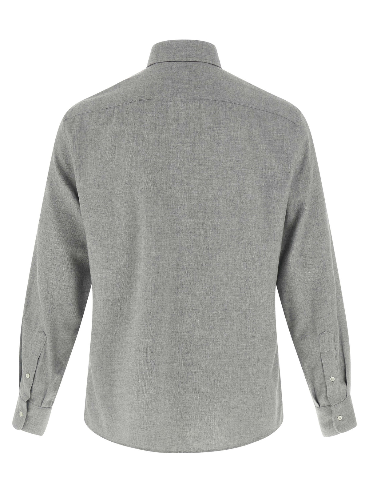 Brunello Cucinelli Gray Cotton Men's Blouse