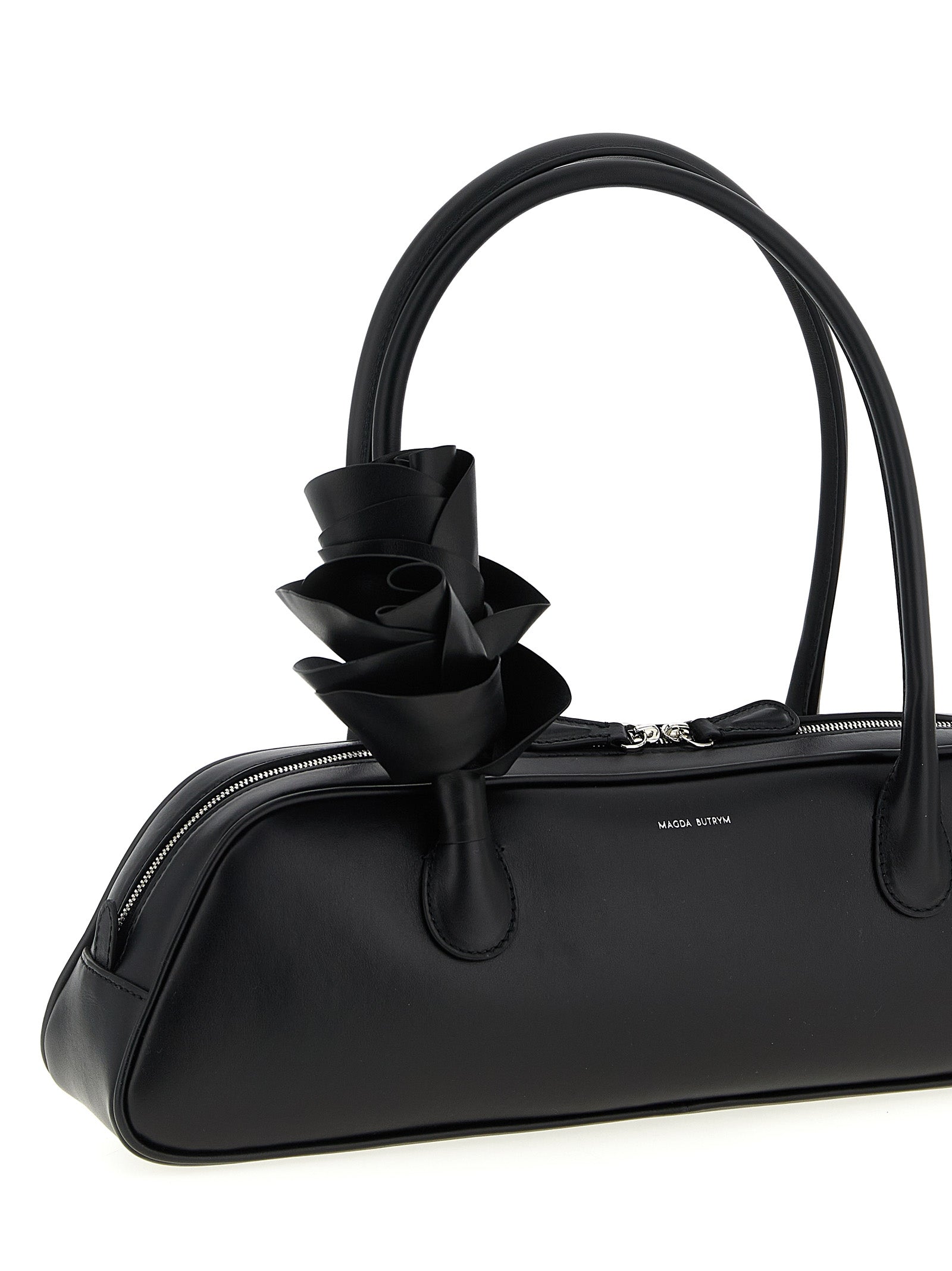 Magda Butrym Black Calfskin Shoulder Women's Bag