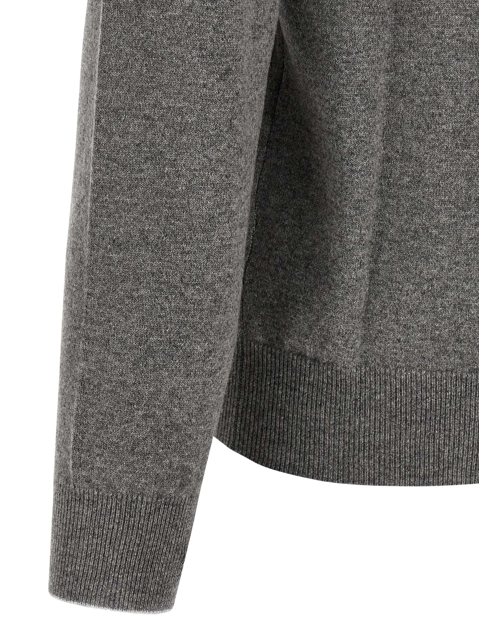 Brunello Cucinelli Gray Cashmere Men's Cardigan