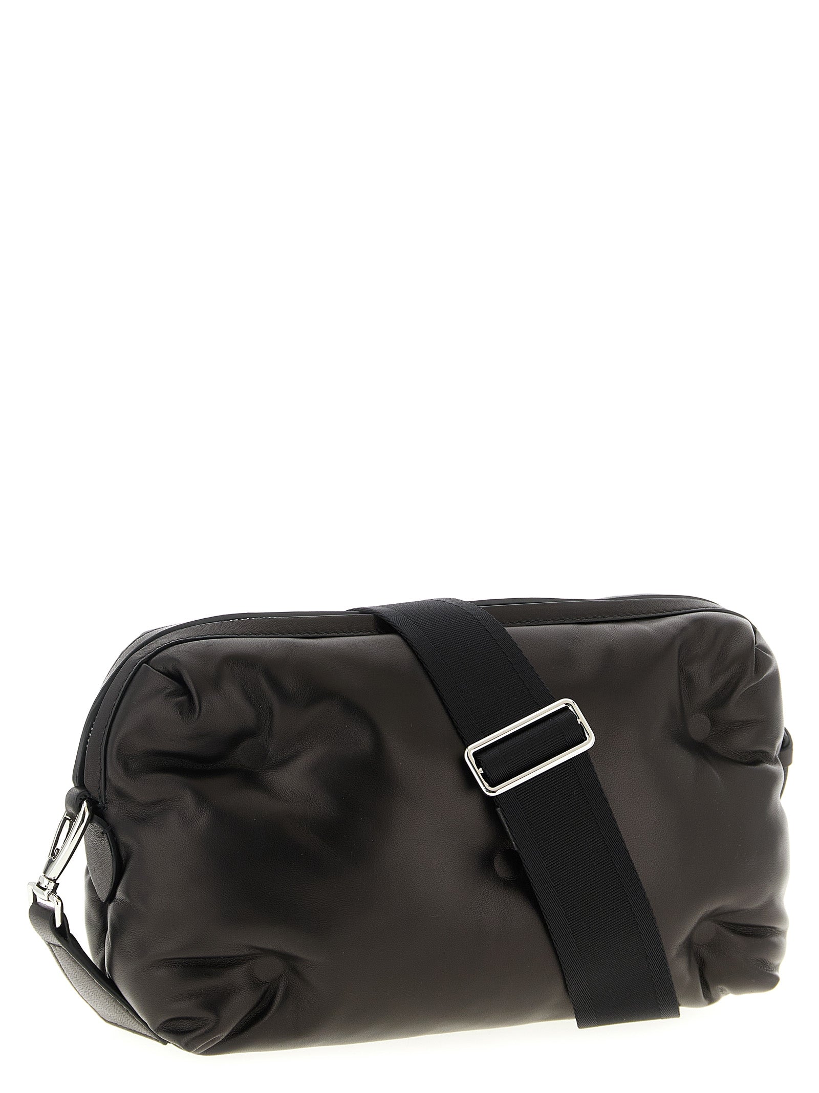 Maison Margiela Black Lambskin Crossbody Men's Bag