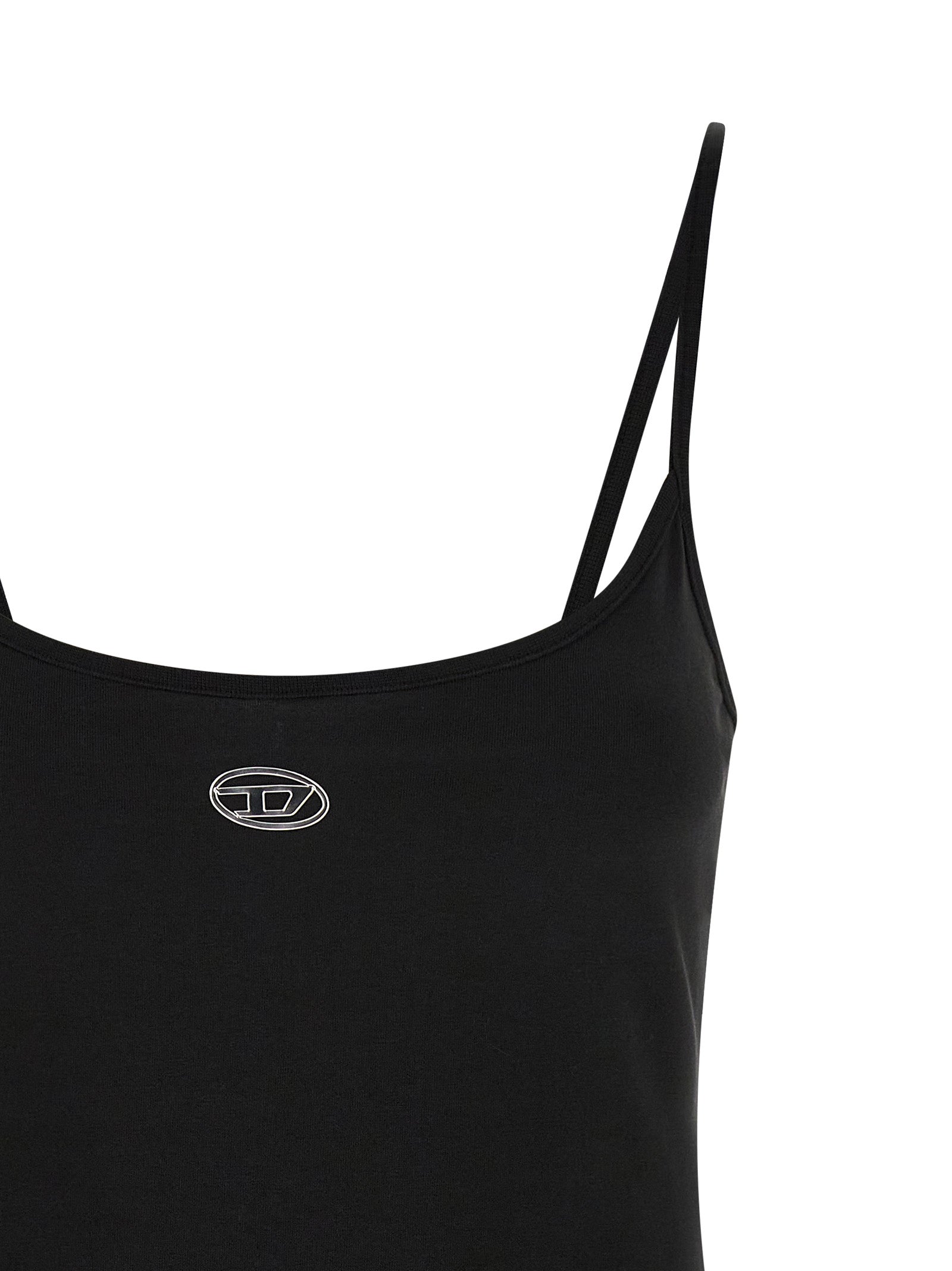 Diesel Black Cotton Short Women's Dress