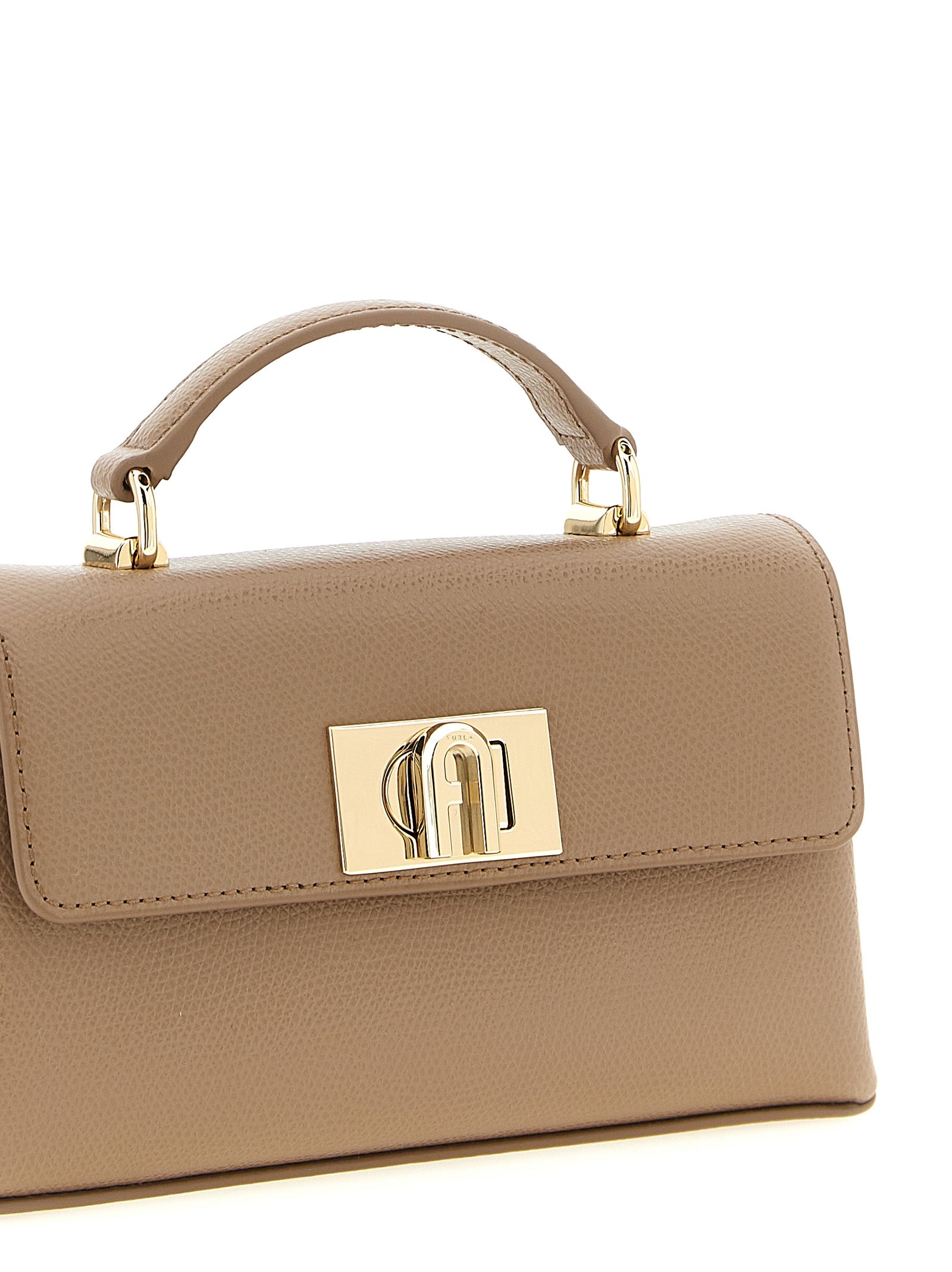 Furla Beige Calfskin Crossbody Women's Bag