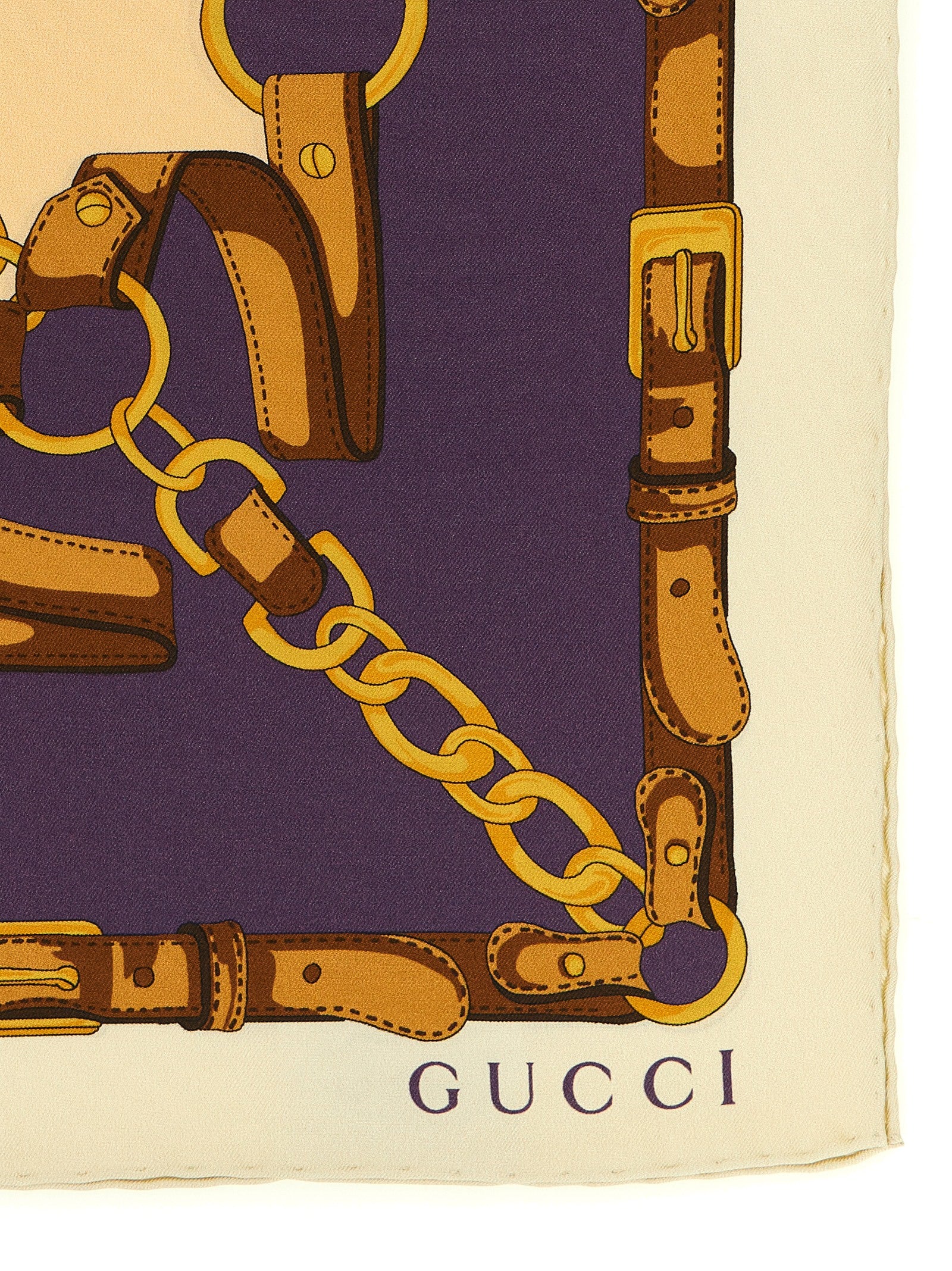 Gucci Beige Silk Women's Scarf