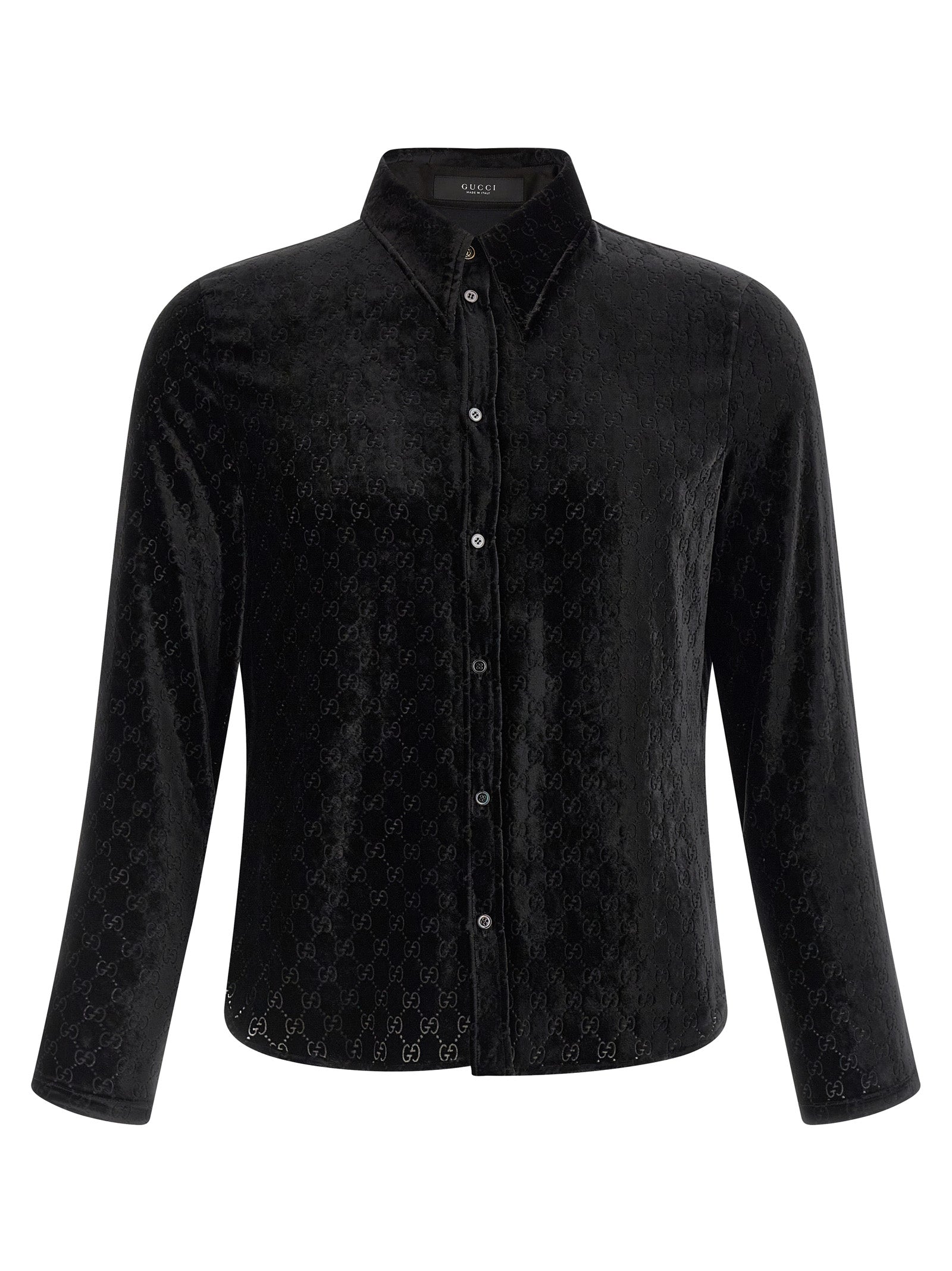 Gucci Black Viscose Men's Blouse
