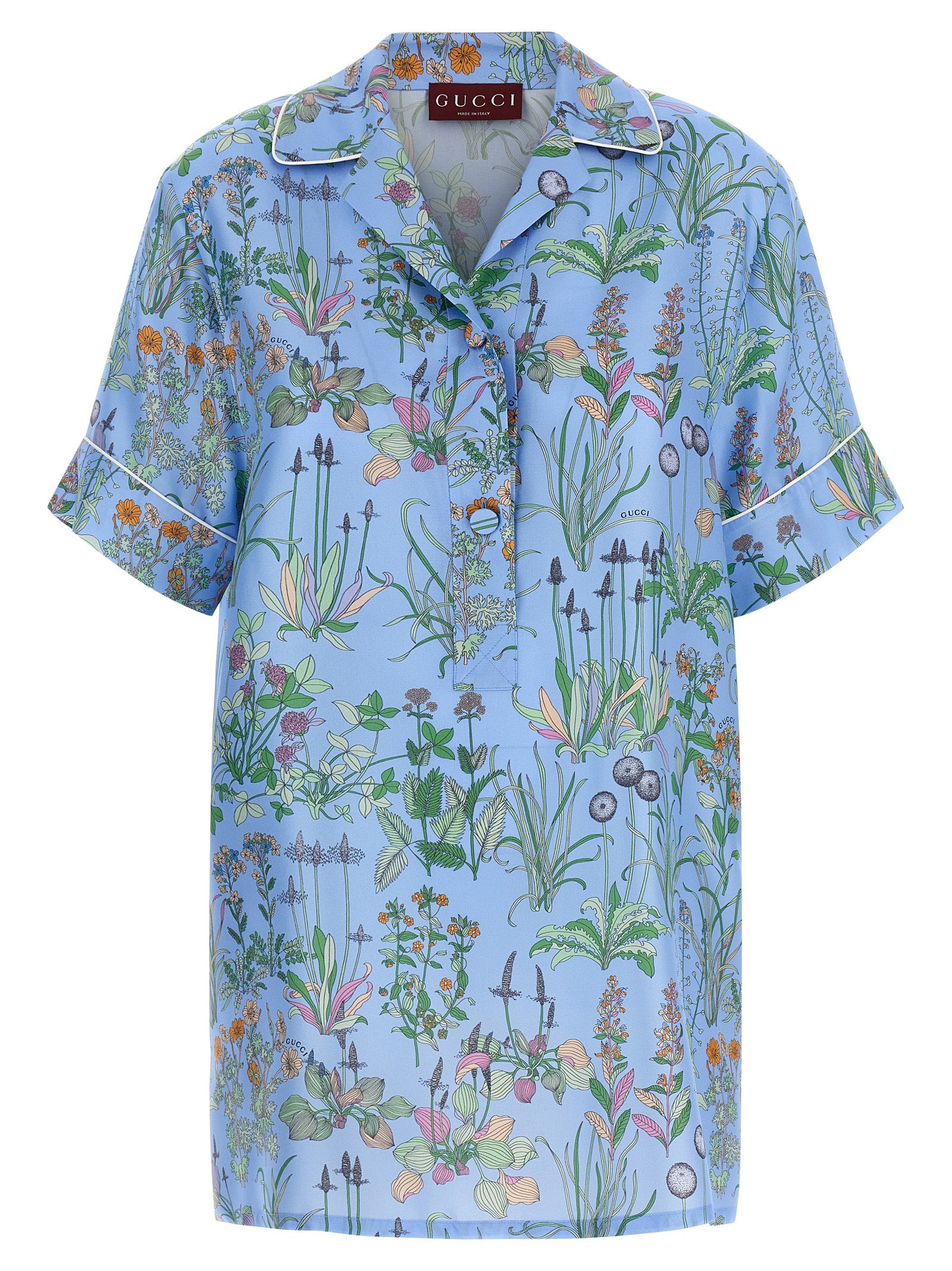 Gucci Blue Silk Women's Blouse