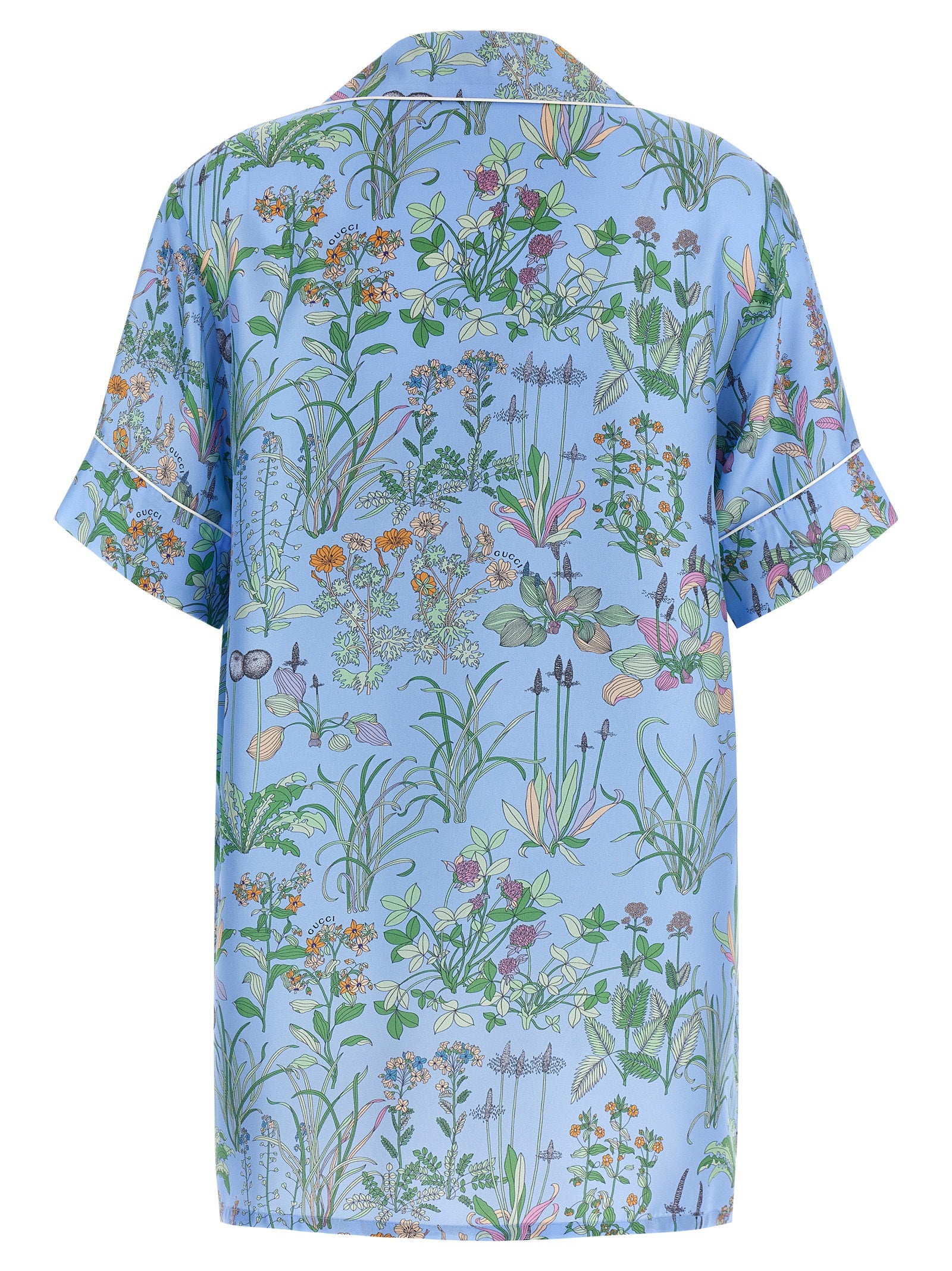 Gucci Blue Silk Women's Blouse