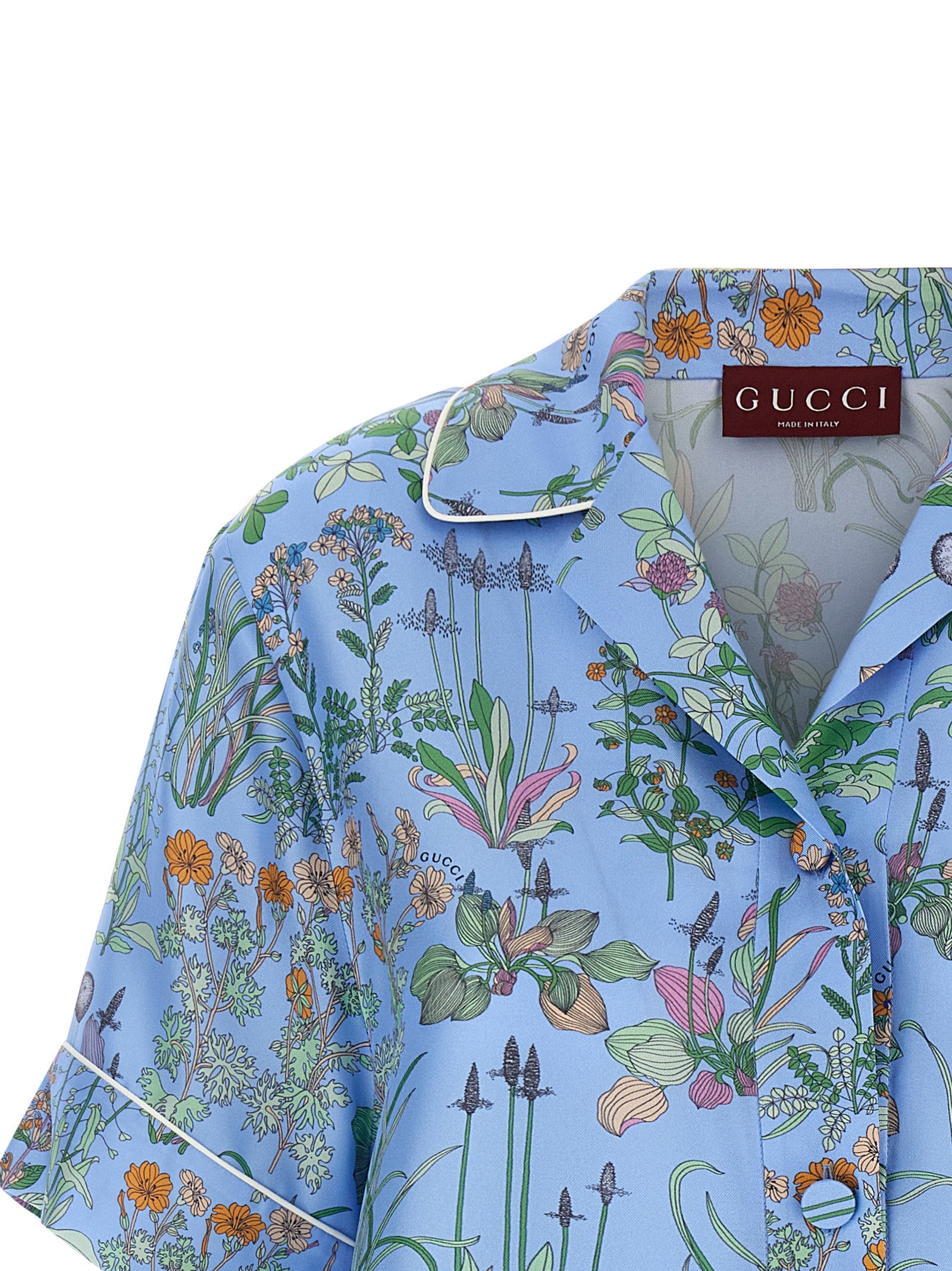 Gucci Blue Silk Women's Blouse