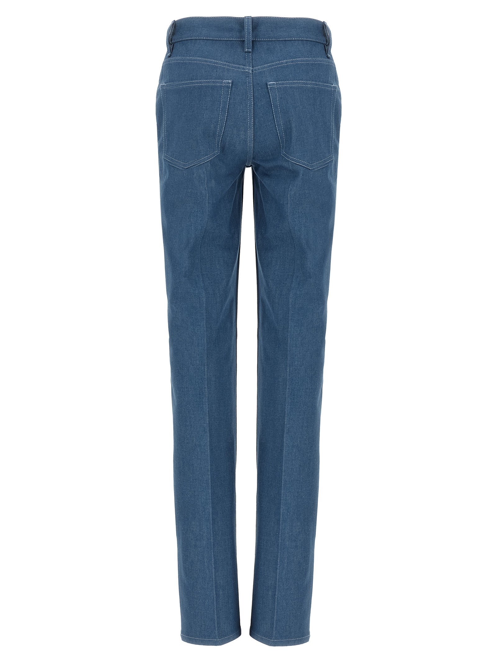 Gucci Blue Cotton Straight-Leg Women's Jeans