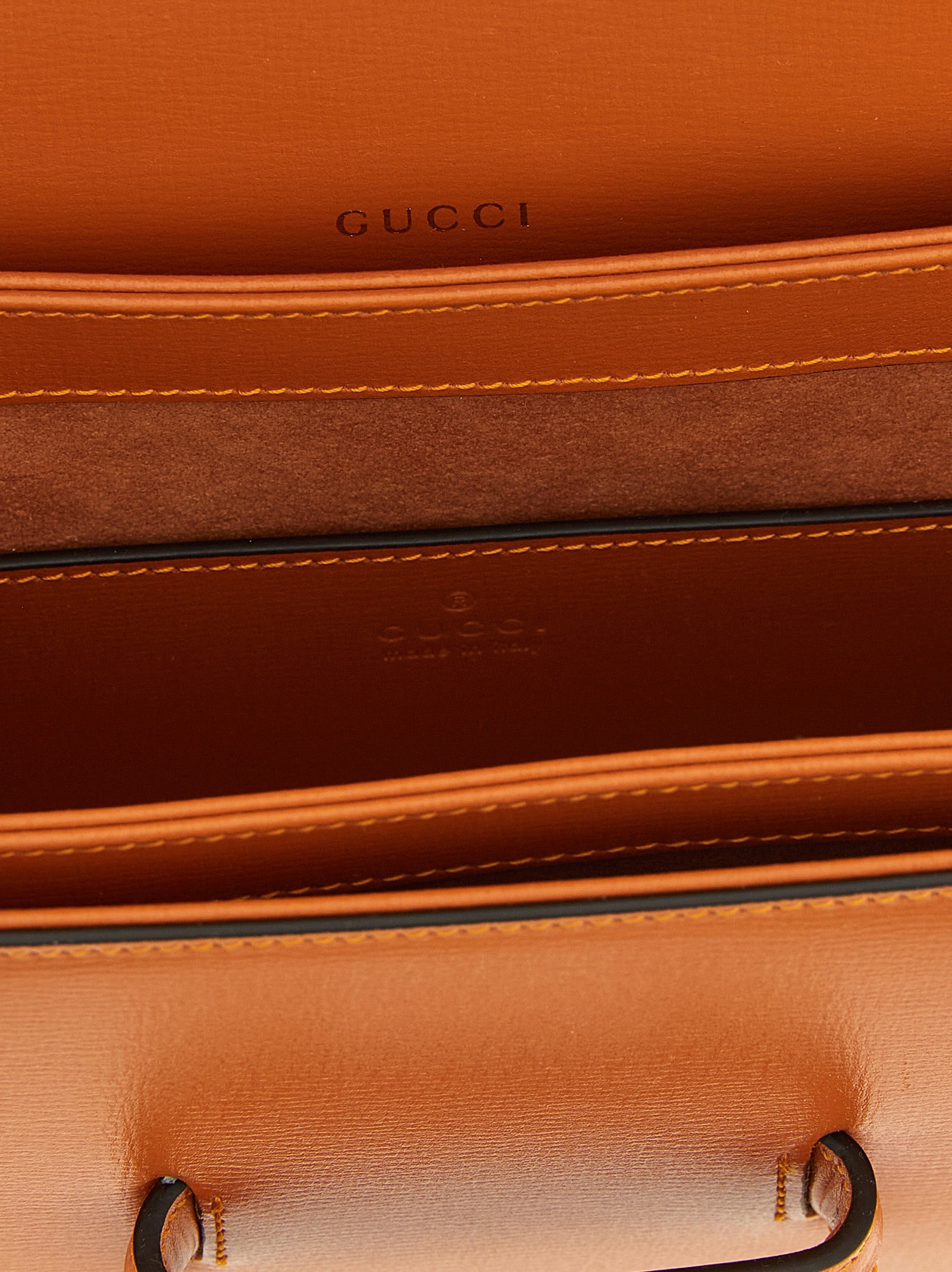 Gucci Orange Calfskin Shoulder Women's Bag