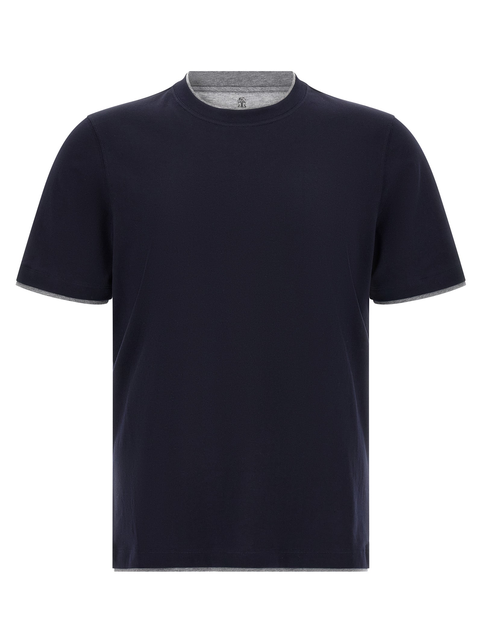 Brunello Cucinelli Blue Cotton Men's T-Shirt