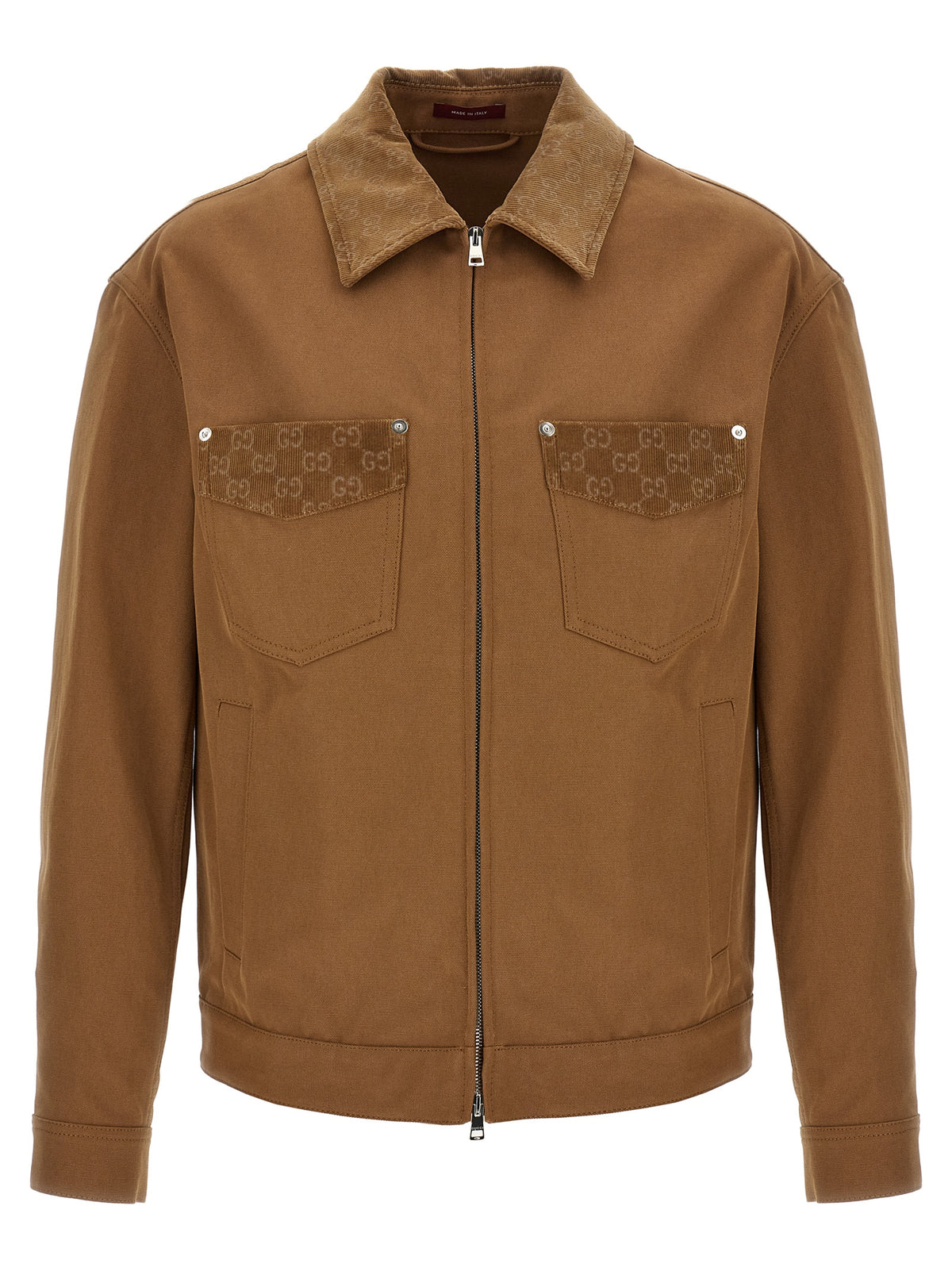 Gucci Brown Cotton Full-Length Men's Jacket