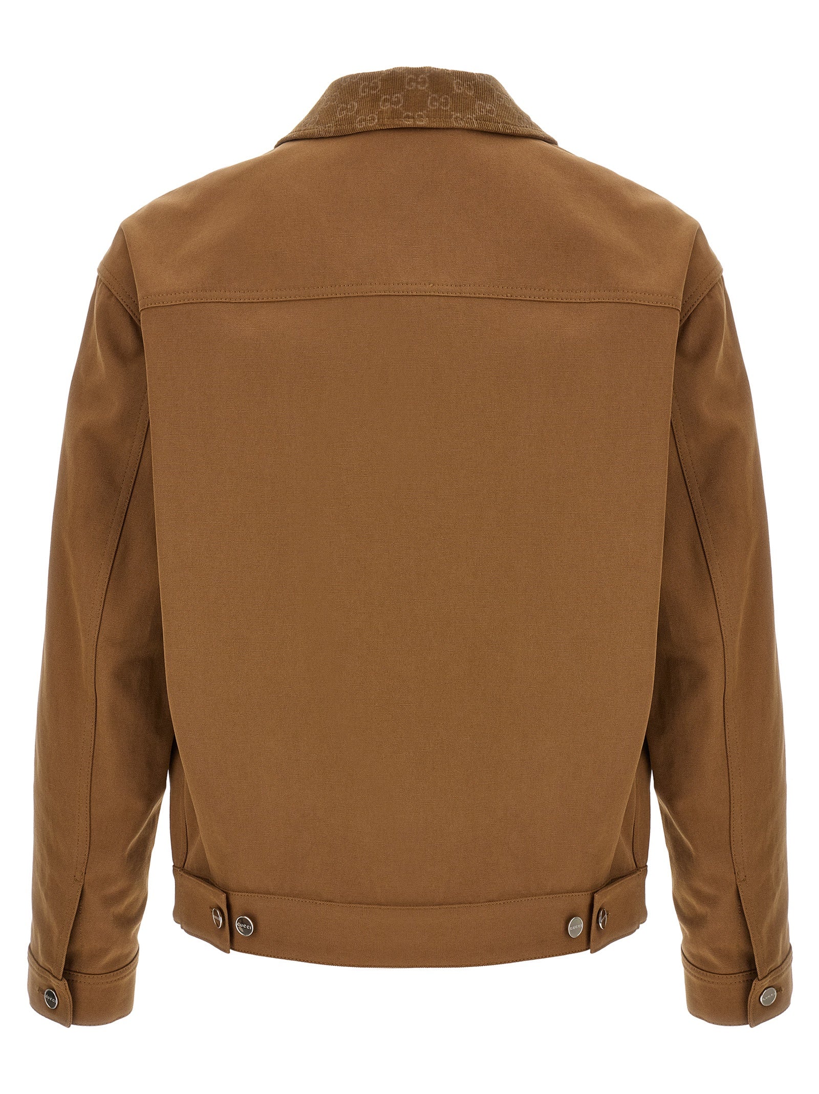 Gucci Brown Cotton Full-Length Men's Jacket