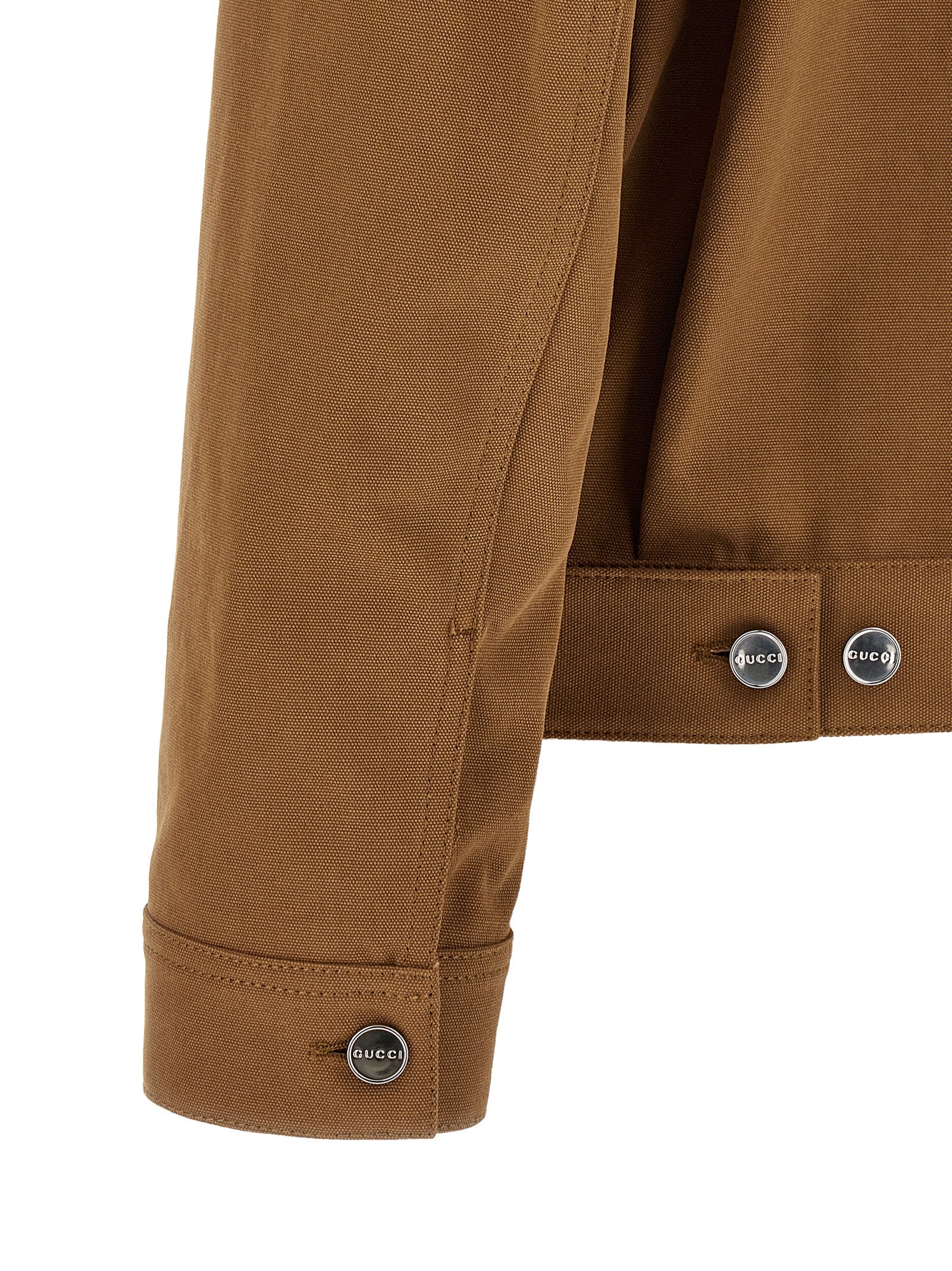 Gucci Brown Cotton Full-Length Men's Jacket