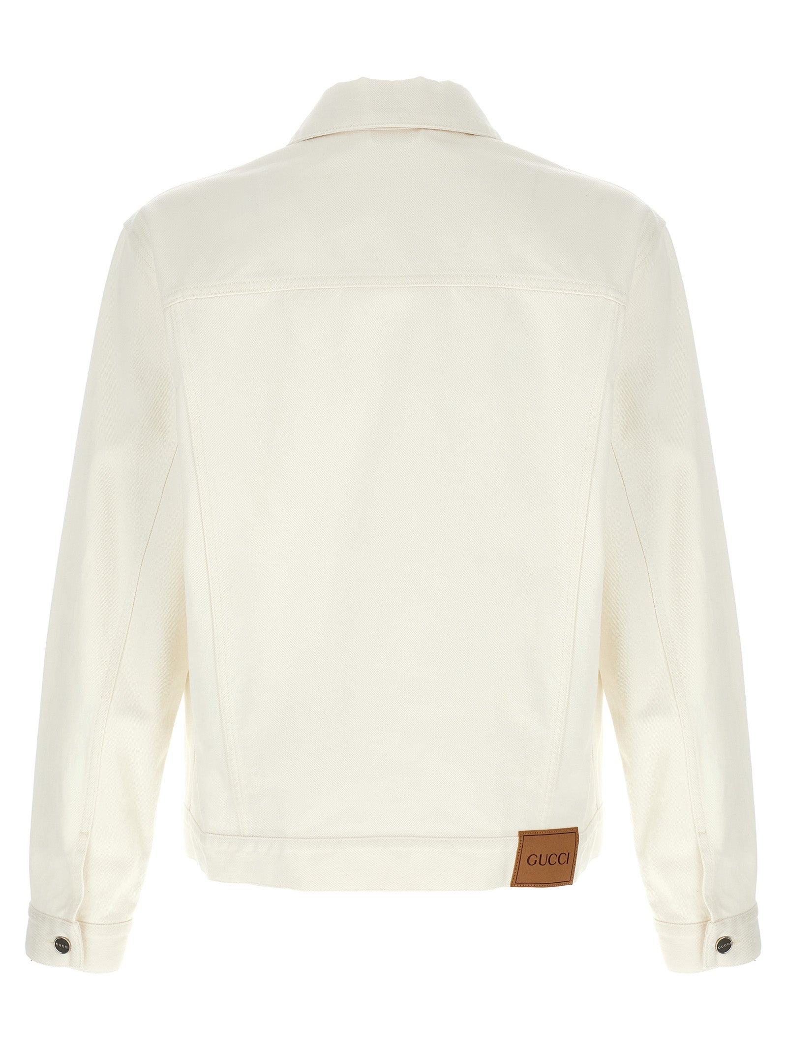 Gucci White Cotton Denim Men's Jacket