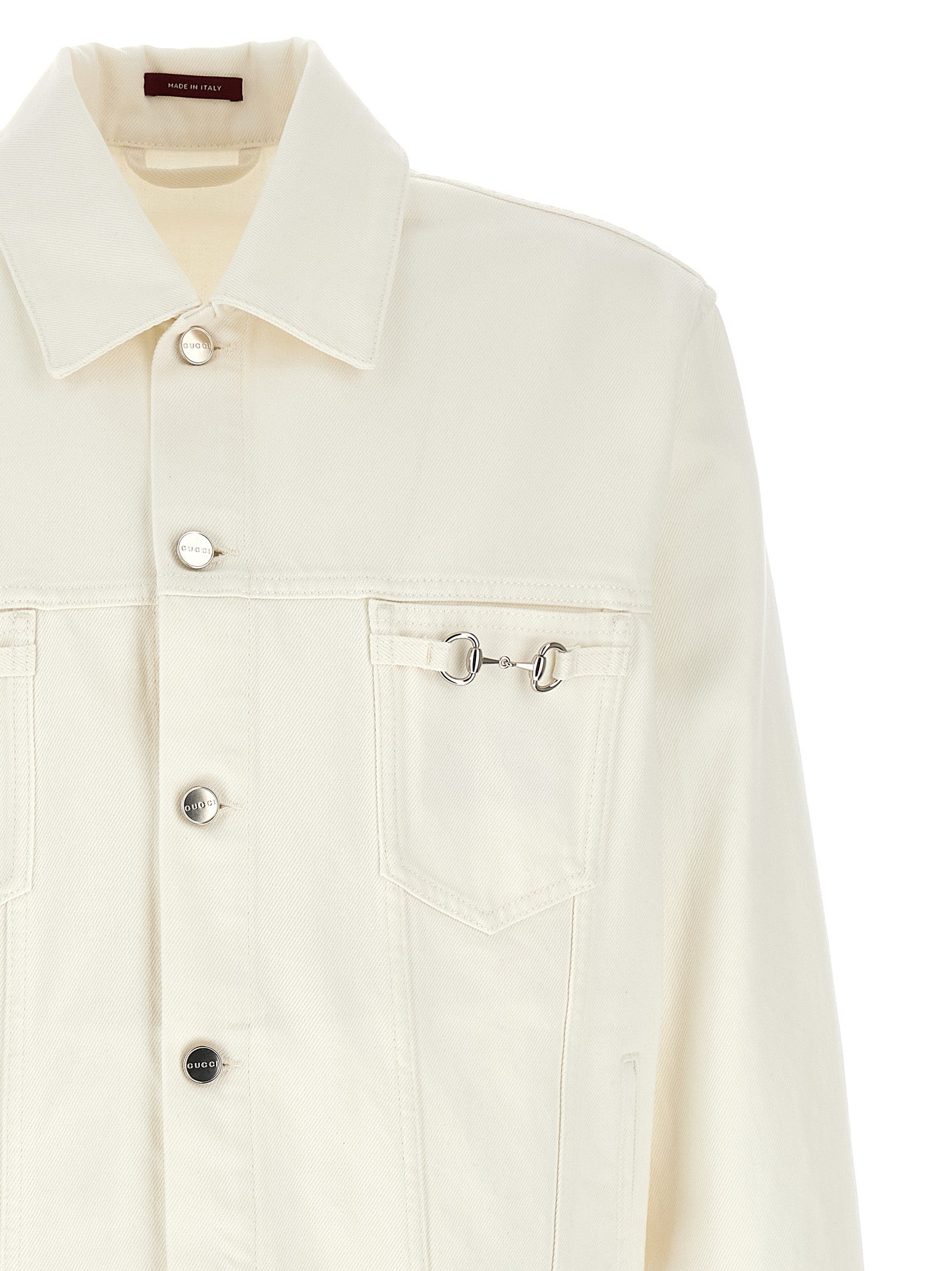 Gucci White Cotton Denim Men's Jacket