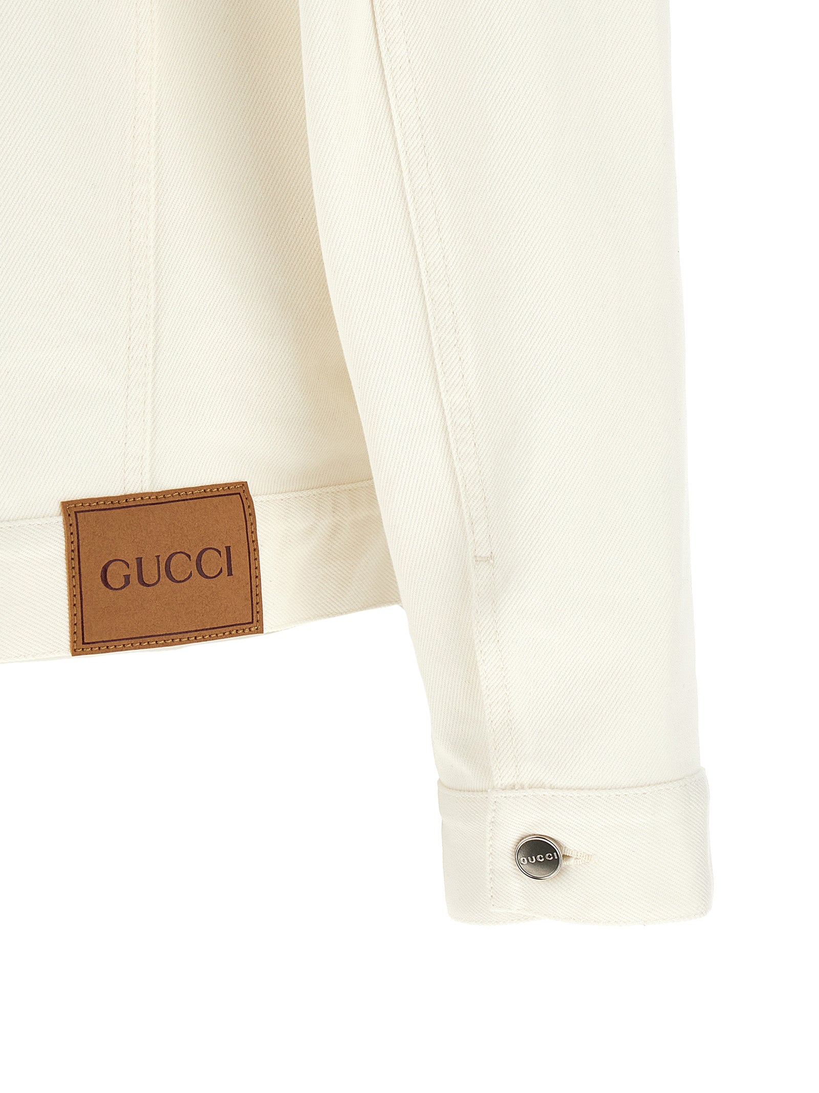 Gucci White Cotton Denim Men's Jacket