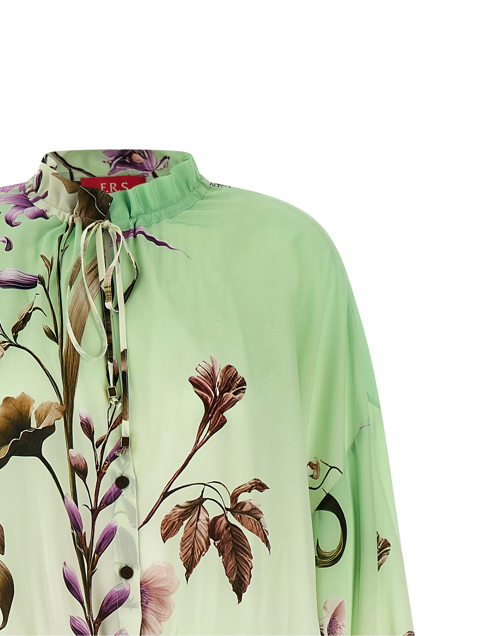 F.R.S. - FOR RESTLESS SLEEPERS Bicolor Silk Long Women's Dress
