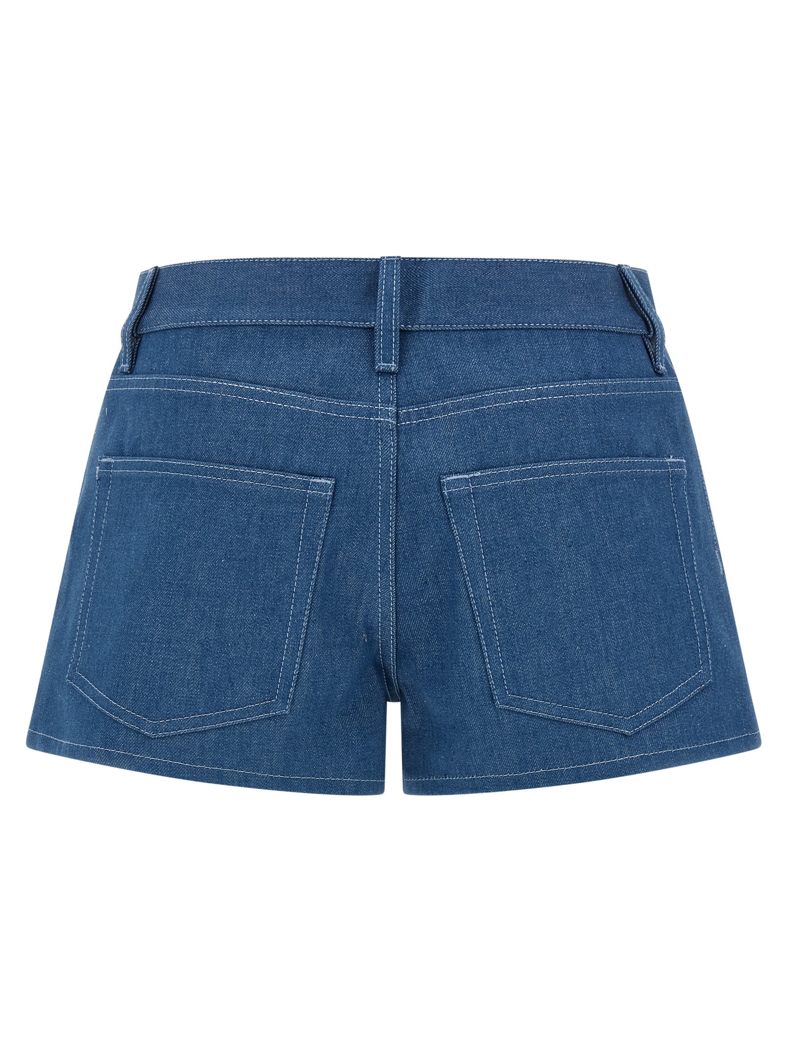 Gucci Blue Cotton Bermuda Women's Shorts