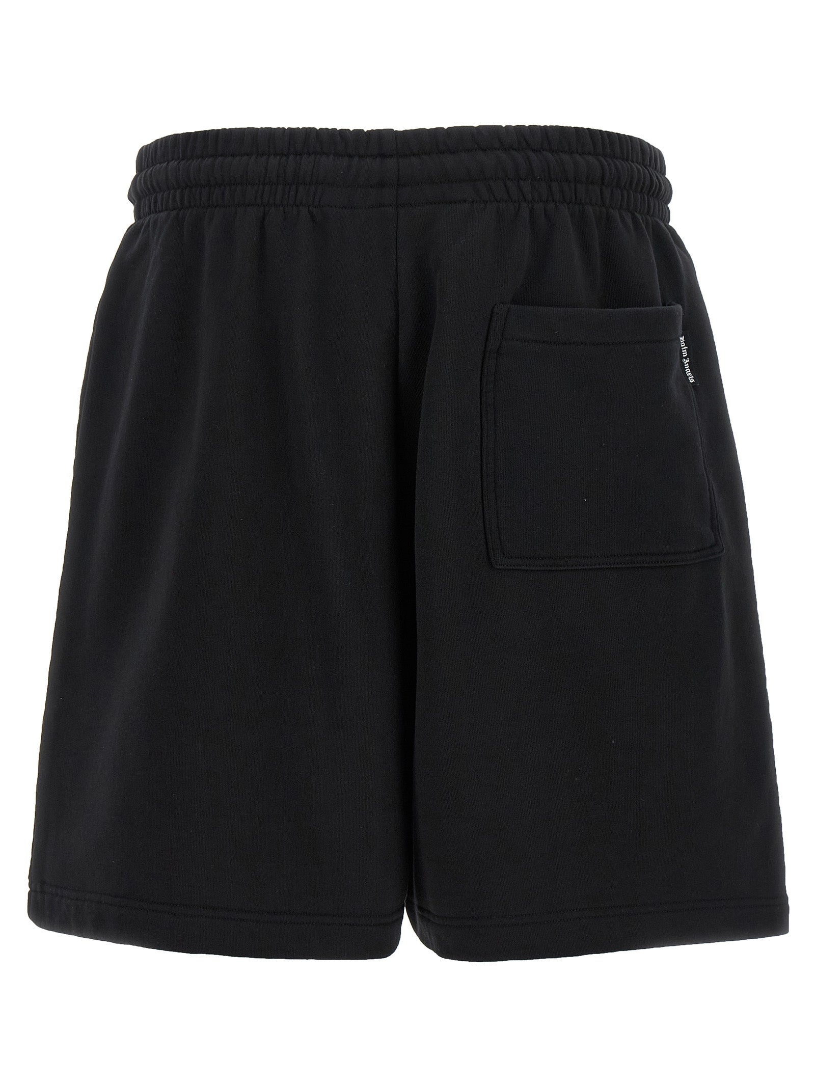 Palm Angels Black Cotton Bermuda Men's Shorts