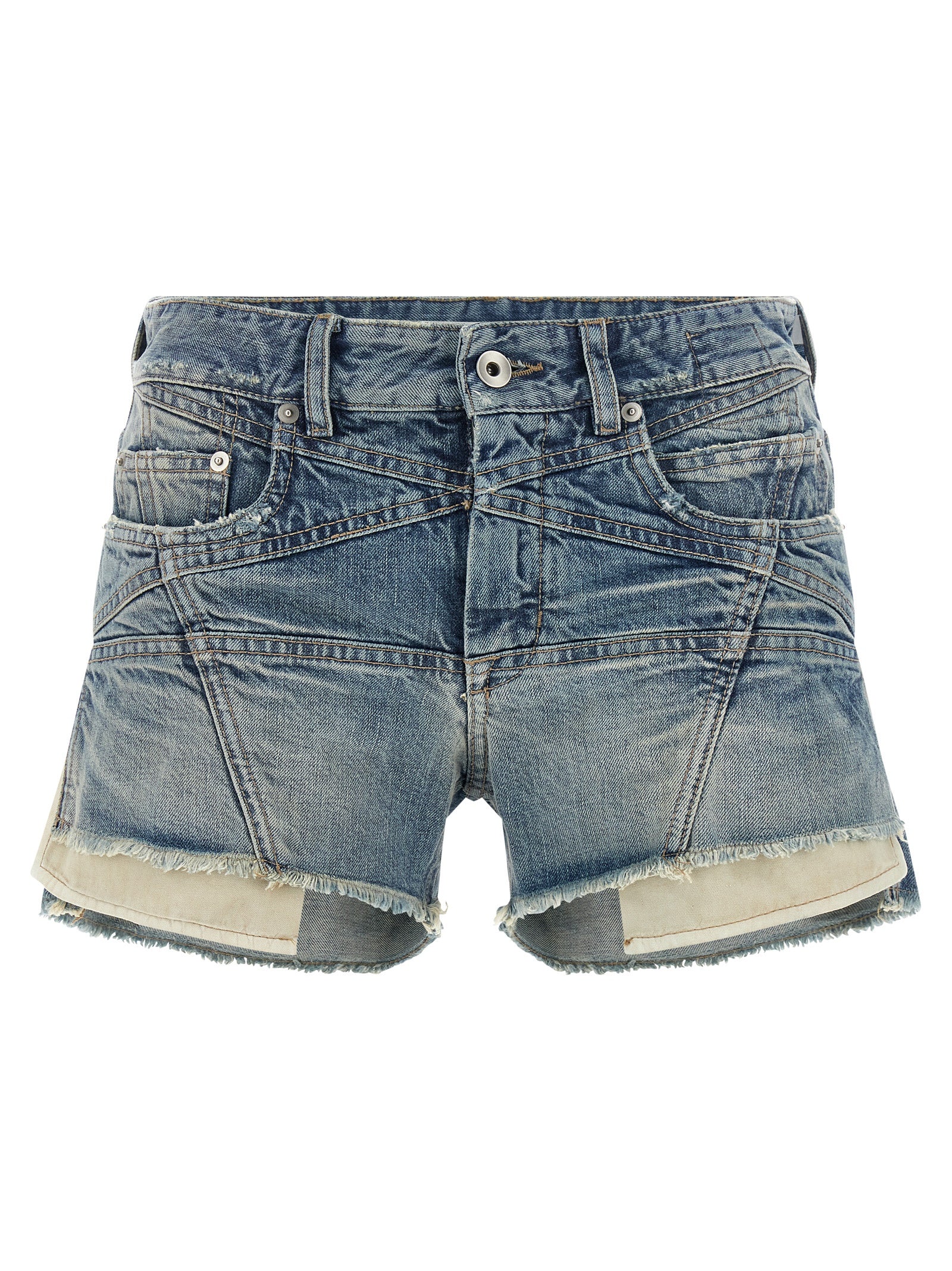 DRKSHDW Blue Cotton Bermuda Women's Shorts
