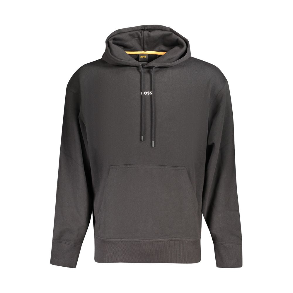 Hugo Boss Black Cotton Men's Men's Hoodie