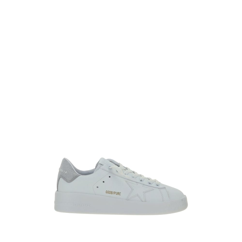Golden Goose White Calf Leather Bos Taurus Platform Women's Sneakers