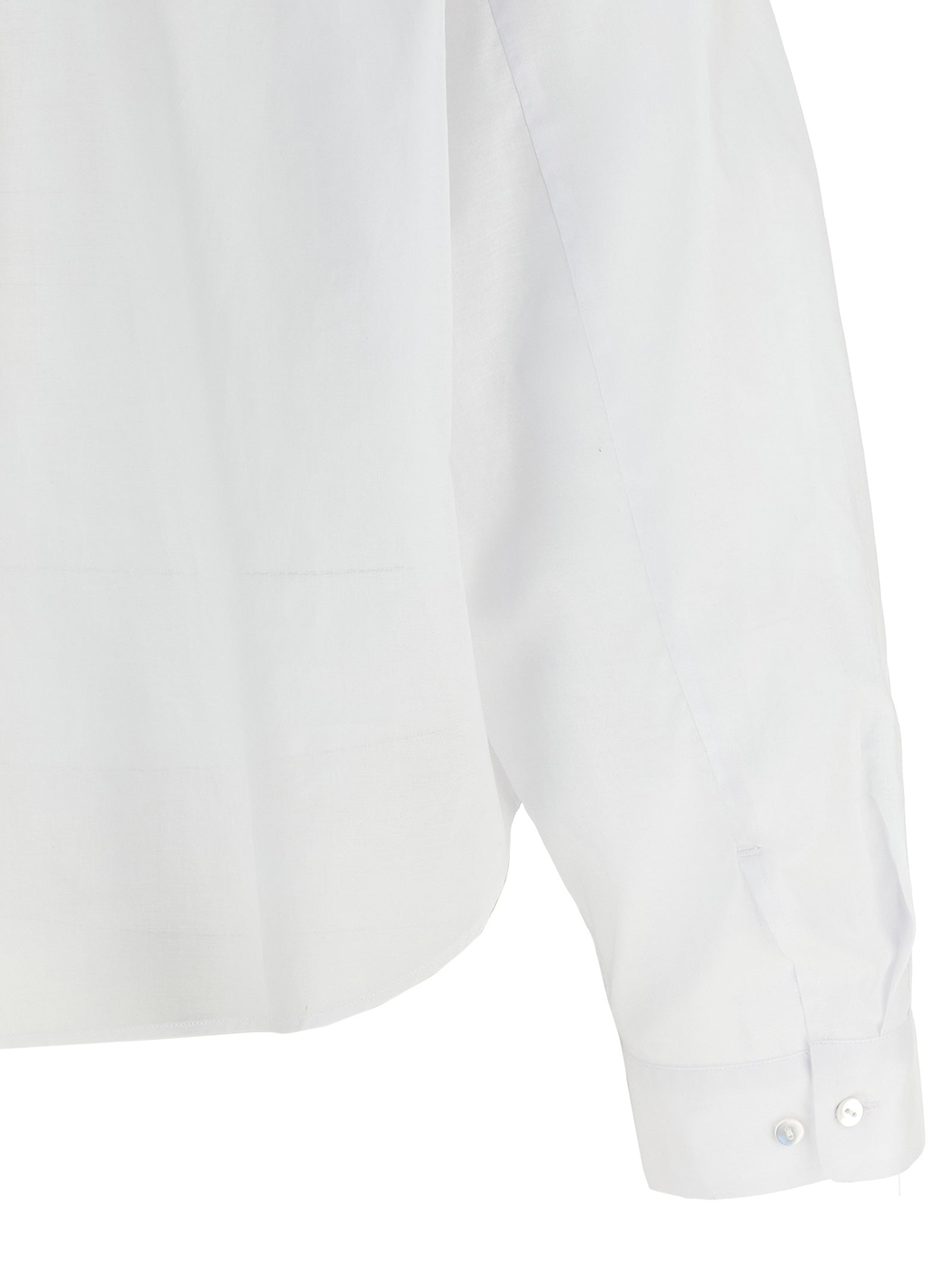 XACUS White Cotton Women's Blouse