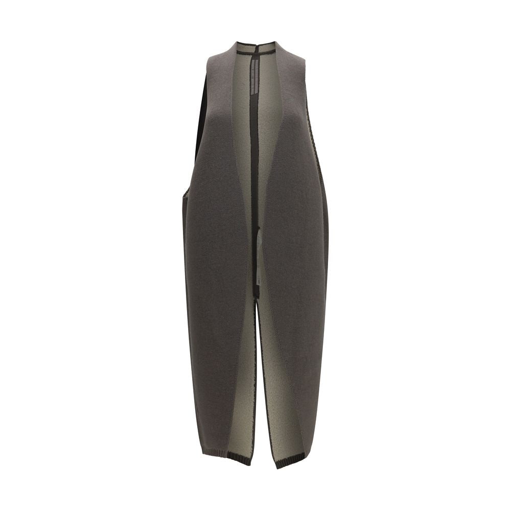 Rick Owens Gray Wool Oves Aries Sleeveless Women's Jacket