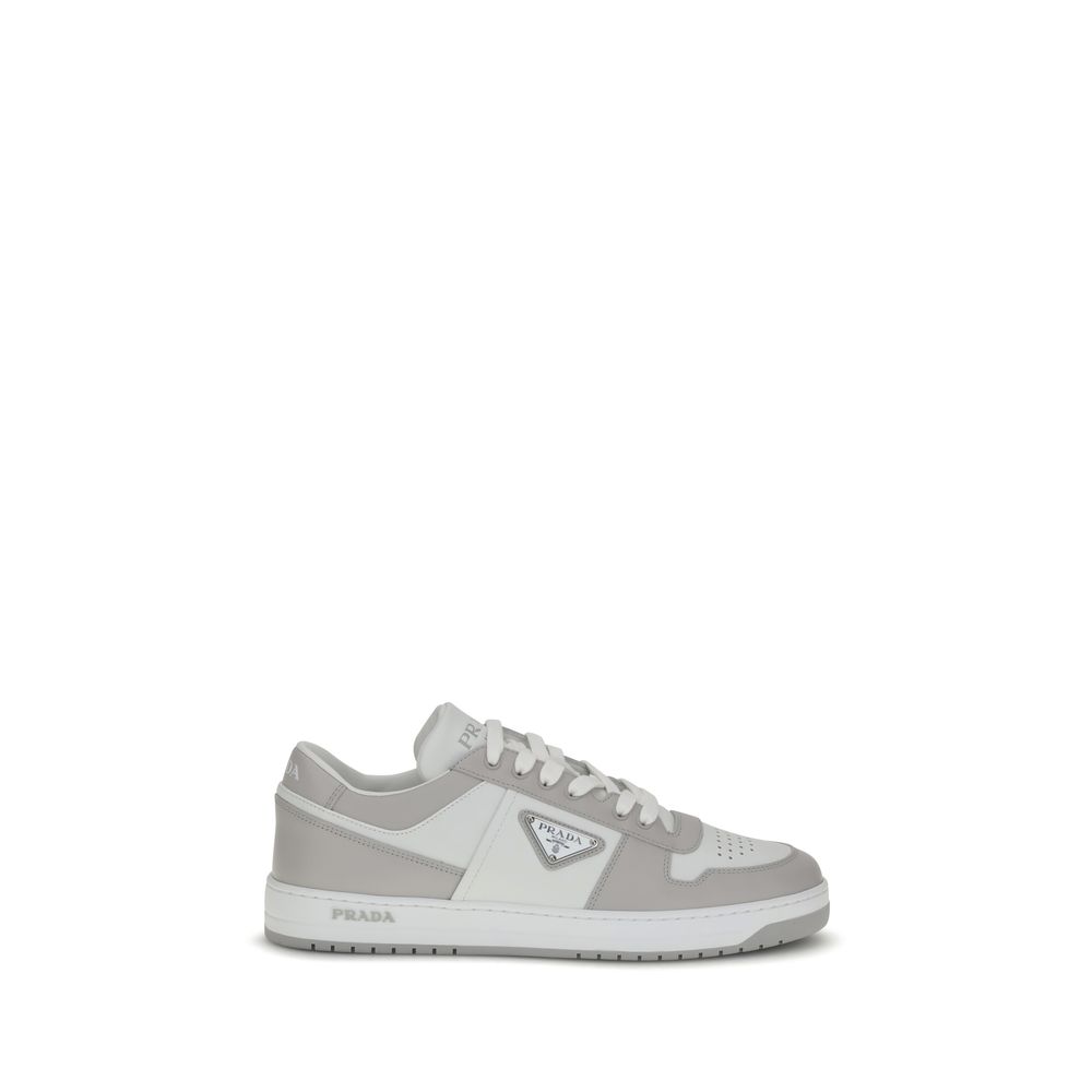 Prada Multicolor Calf Leather Bos Taurus Low Top Men's Sneakers