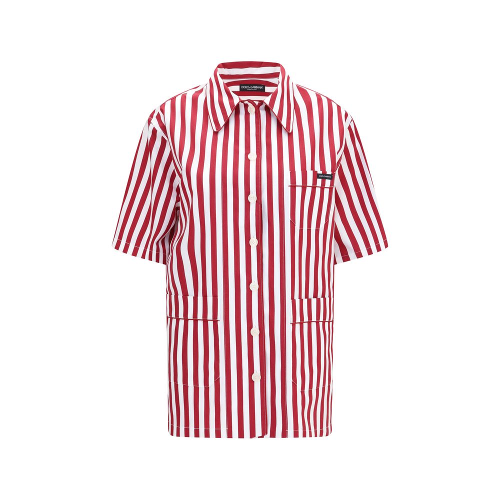 Dolce & Gabbana Multicolor Cotton Pattern Women's Shirt