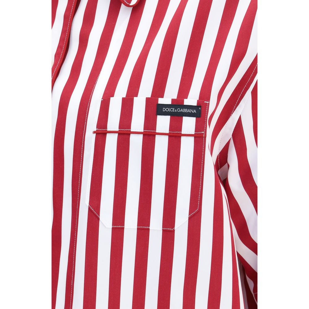 Dolce & Gabbana Multicolor Cotton Pattern Women's Shirt