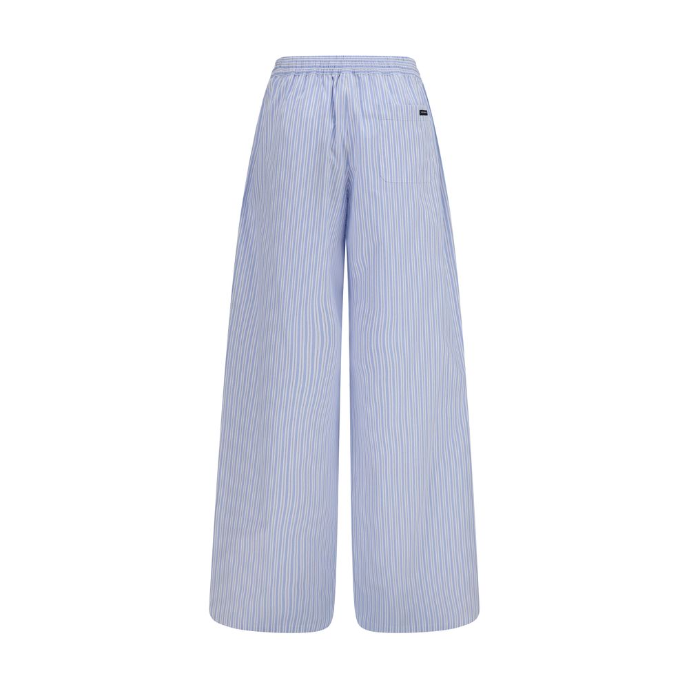 Dolce & Gabbana Blue Cotton Casual Women's Pants