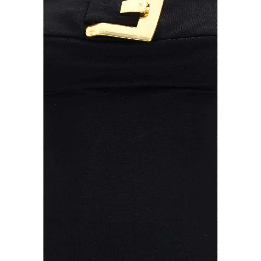 Balmain Black Viscose Cocktail Women's Dress