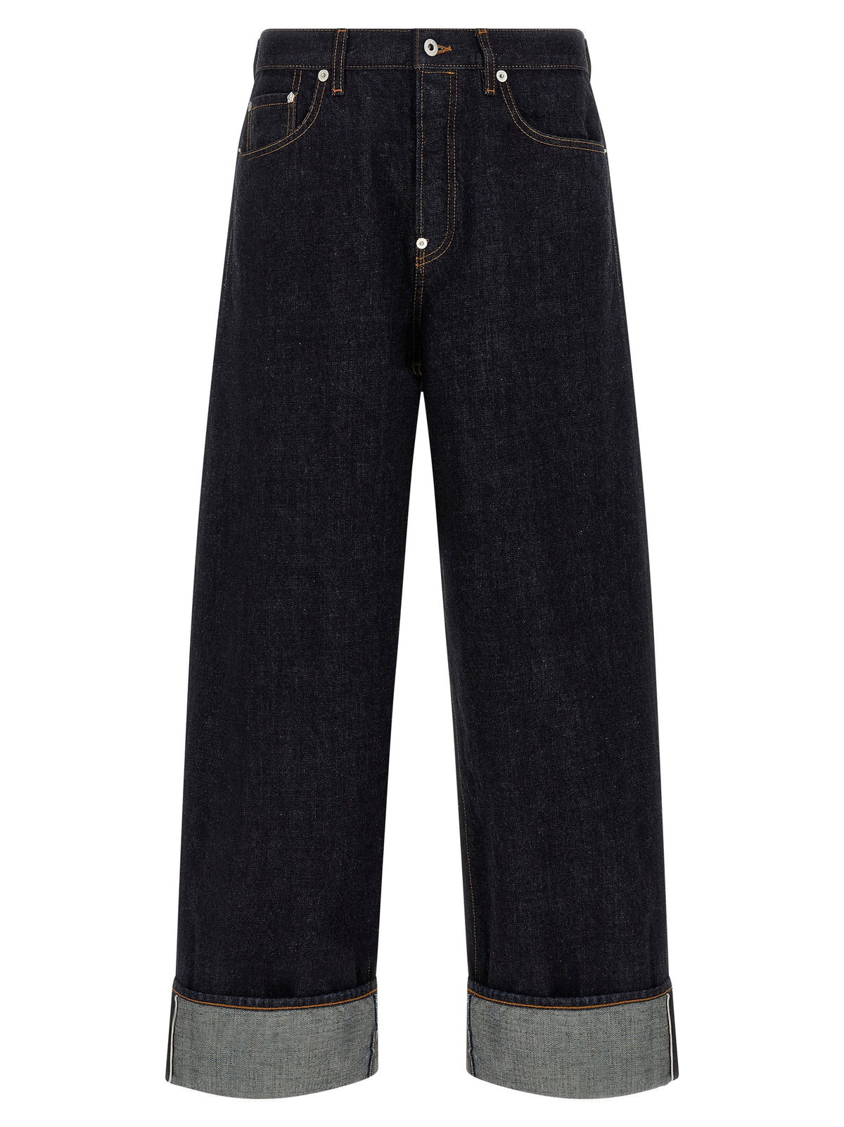 Kenzo Blue Cotton Straight-Leg Men's Jeans