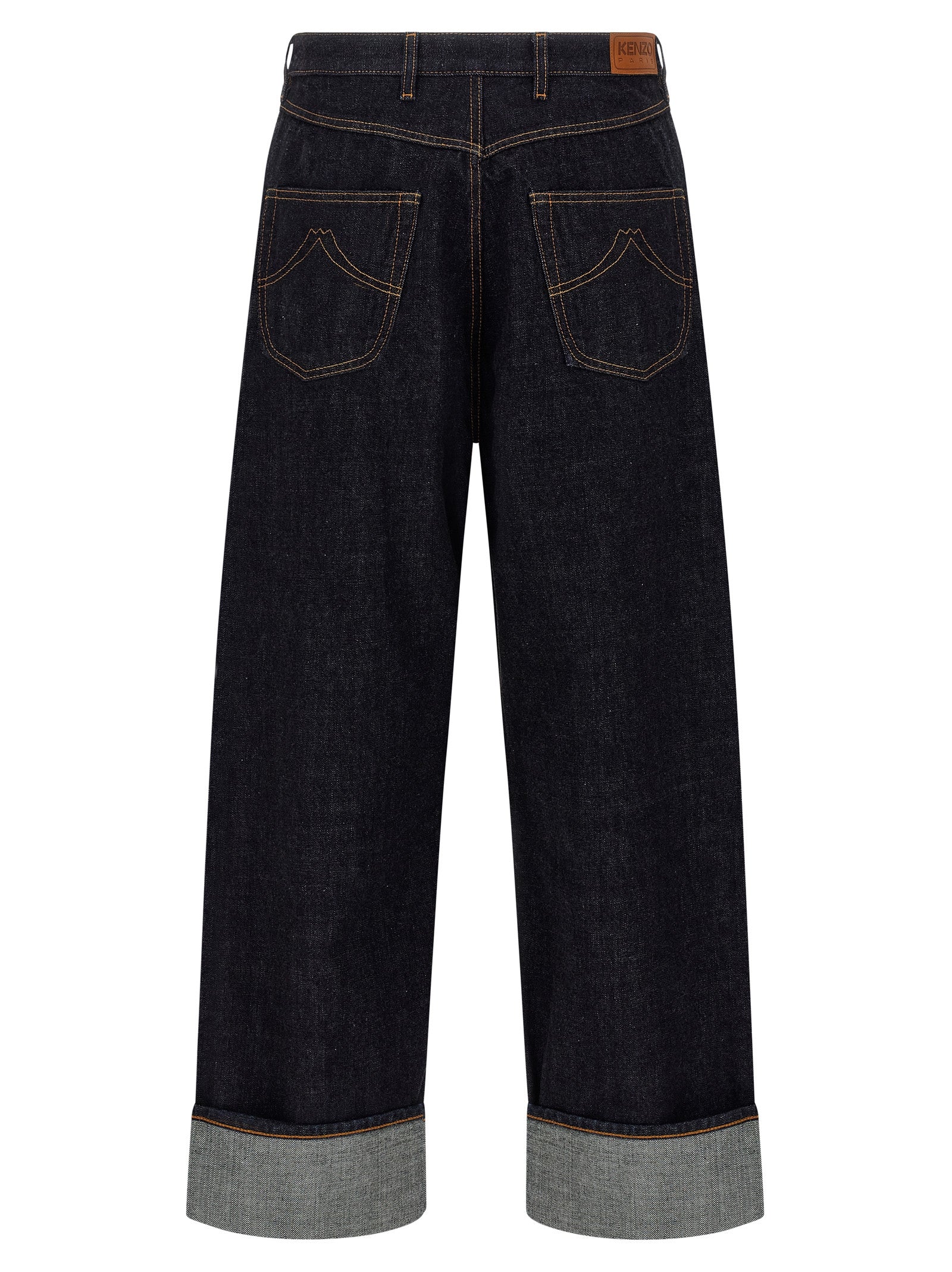 Kenzo Blue Cotton Straight-Leg Men's Jeans