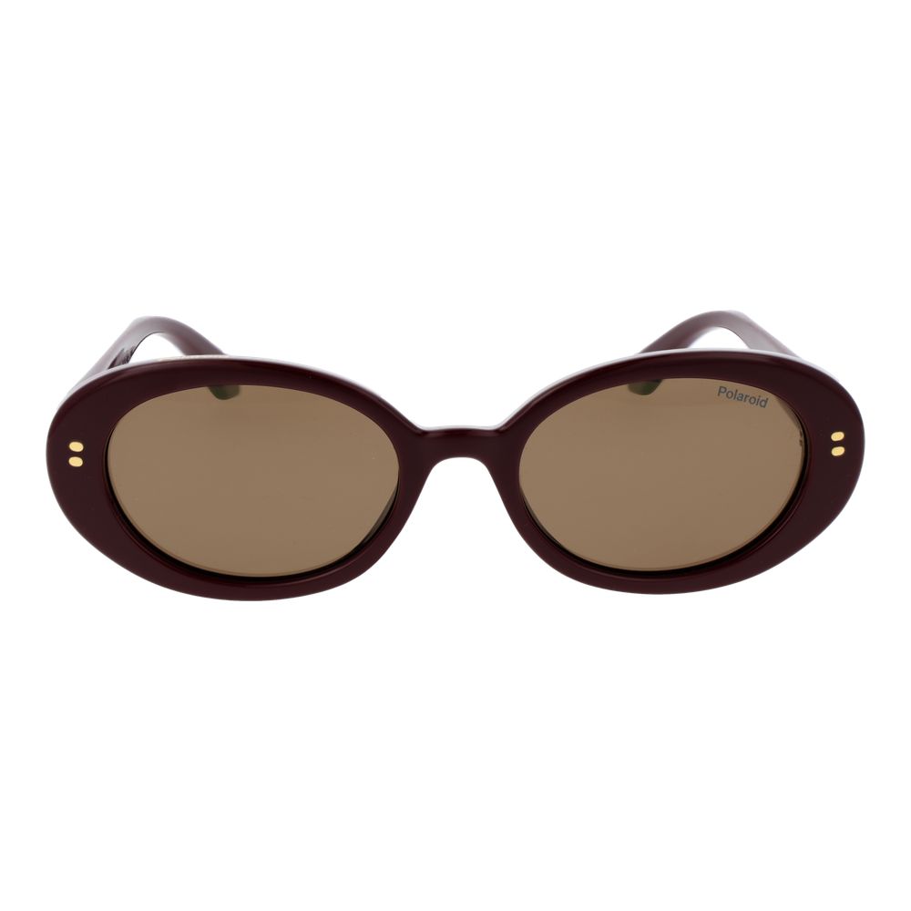 Polaroid Burgundy Polycarbonate Women's Sunglasses