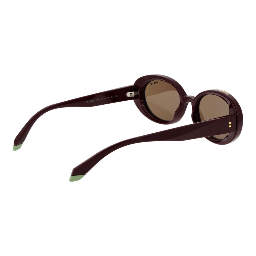 Polaroid Burgundy Polycarbonate Women's Sunglasses