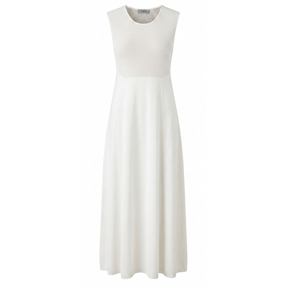 Malo White Silk Women Women's Dress