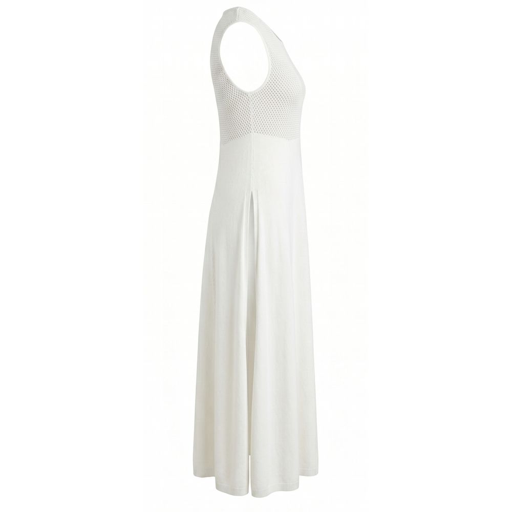 Malo White Silk Women Women's Dress