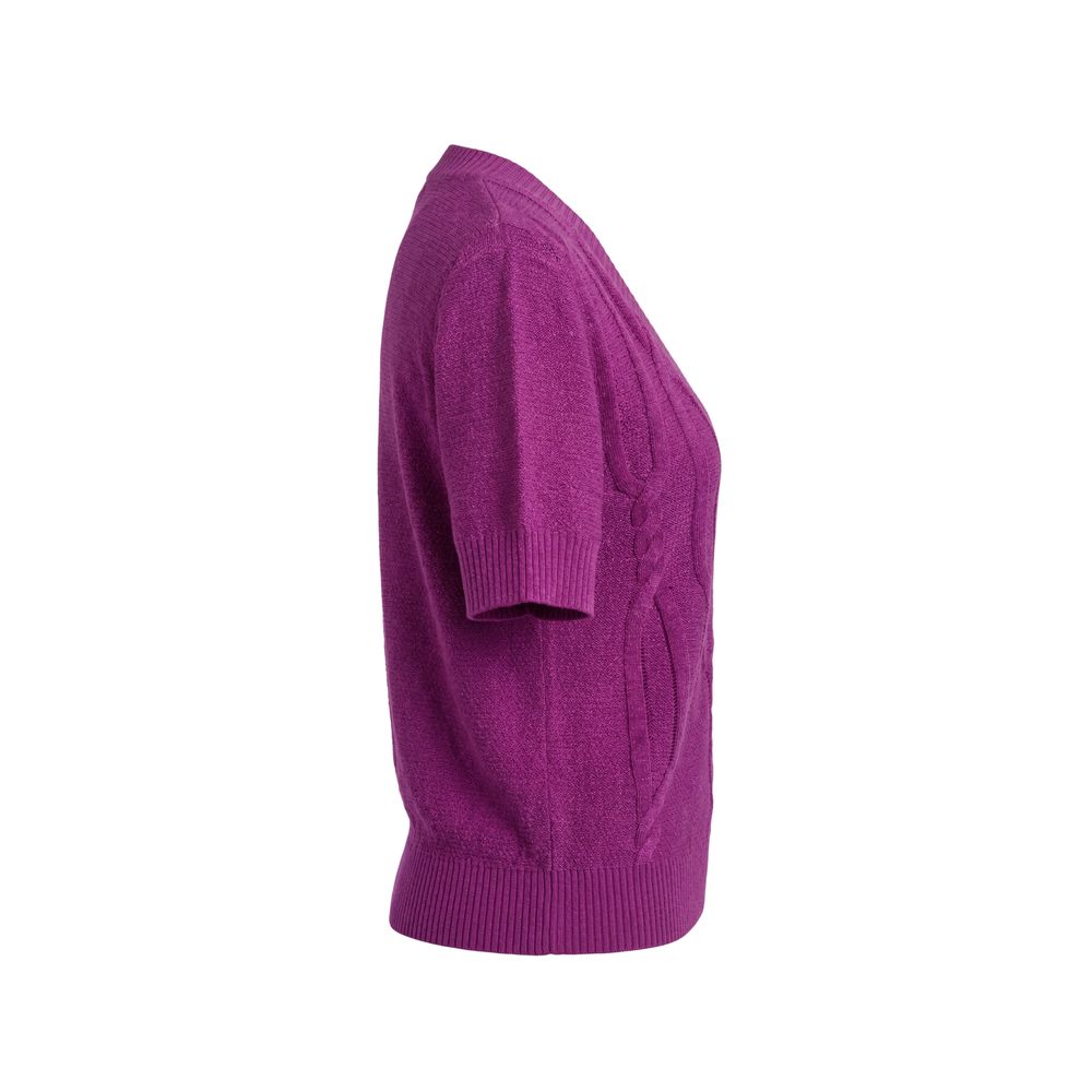 Malo Purple Silk Blend Women Women's Sweater