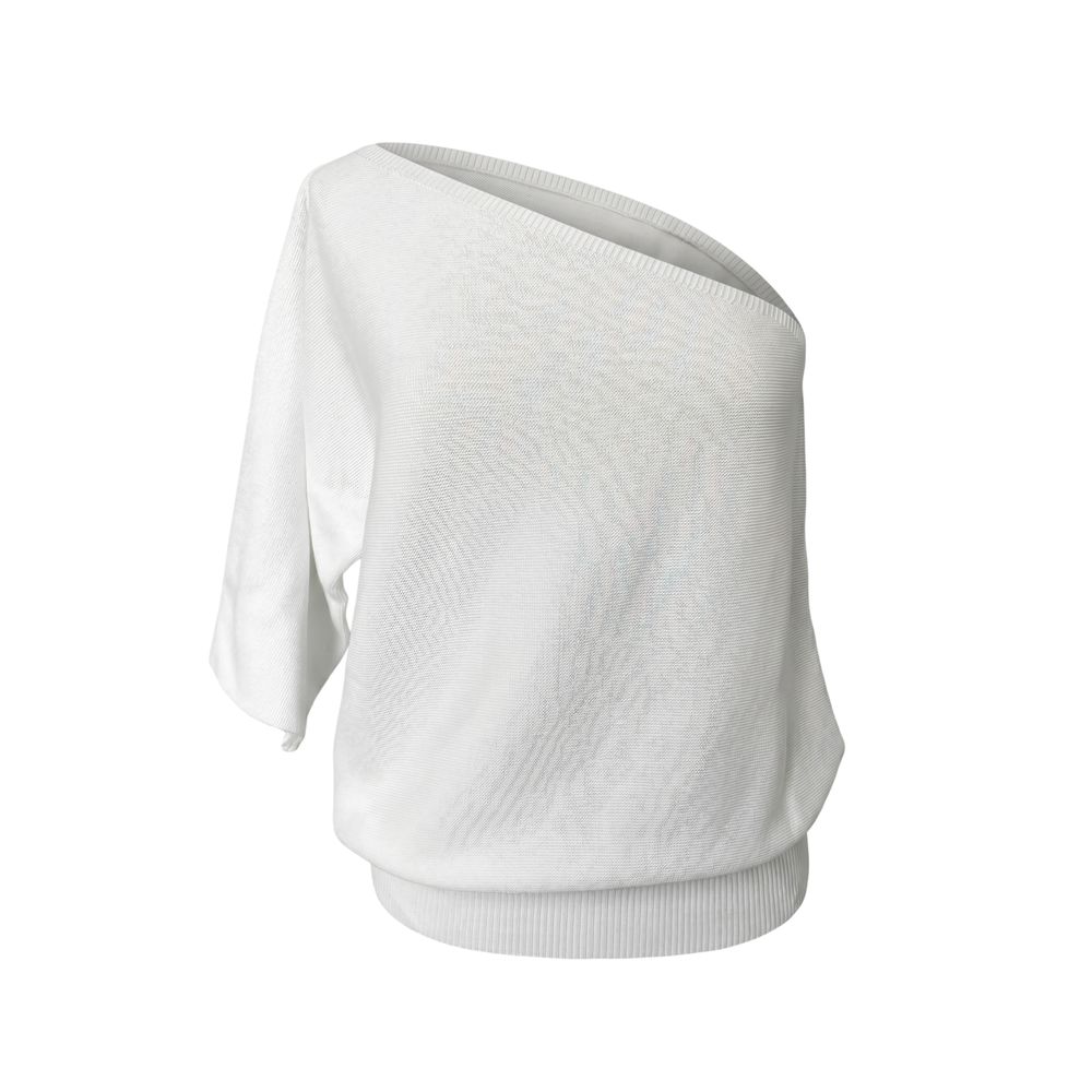 Malo White Cotton Women Women's Sweater