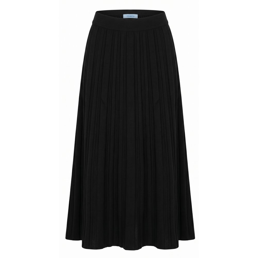 Malo Black Cotton Women Women's Skirt
