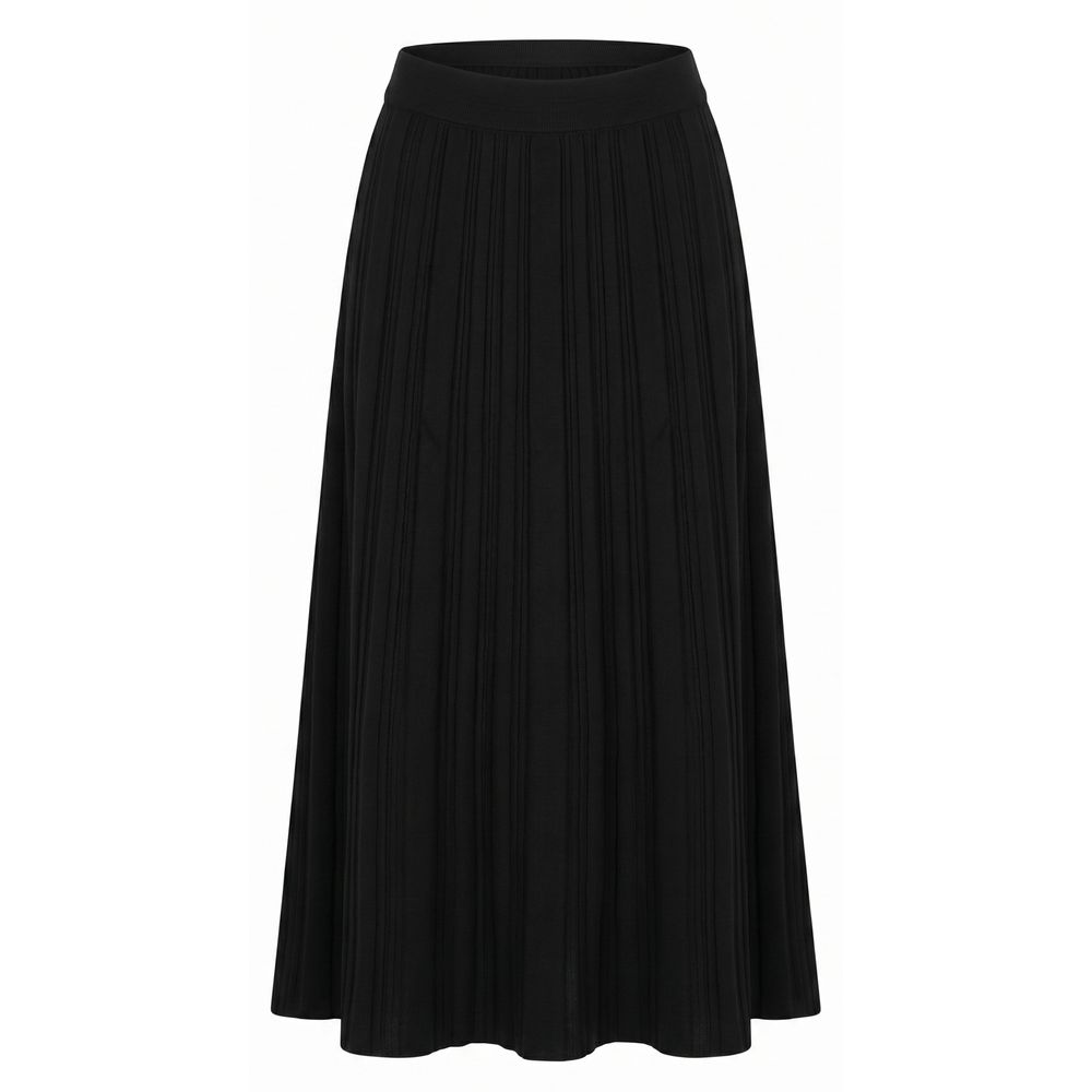 Malo Black Cotton Women Women's Skirt