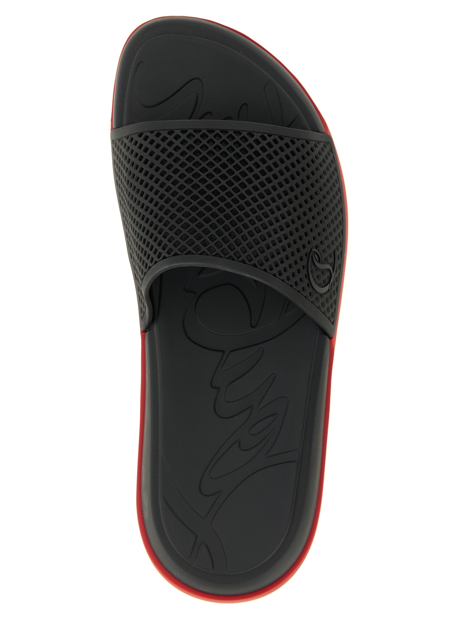 Christian Louboutin Black Polyethylene Men's Slides