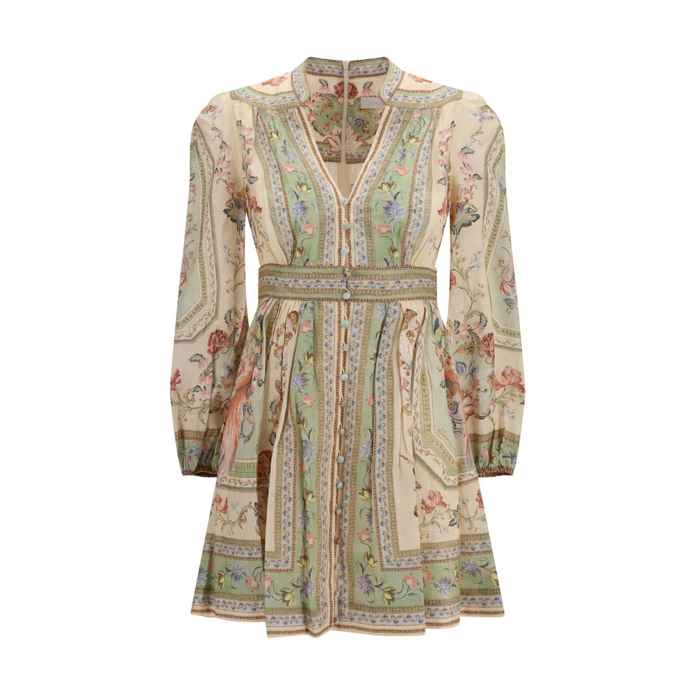 Zimmermann Multicolor Linen Casual Women's Dress