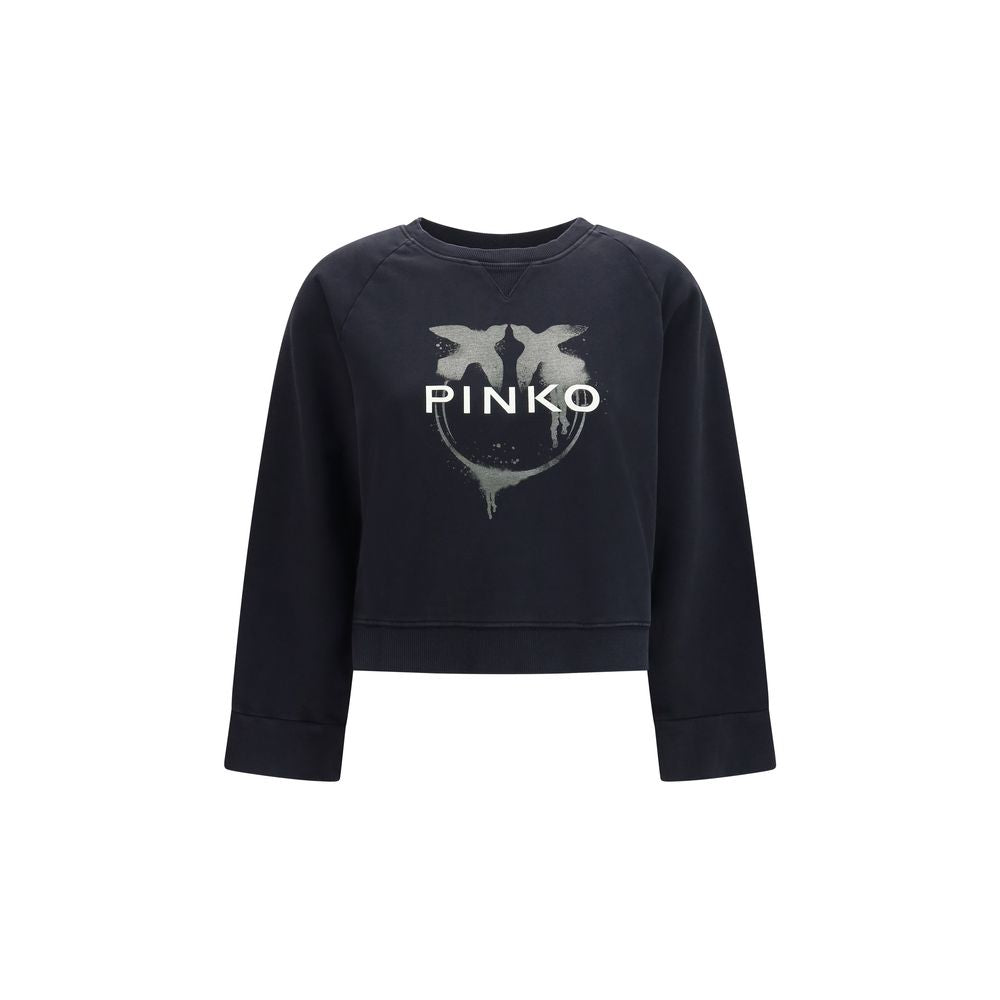 PINKO Black Cotton Women's Sweatshirt