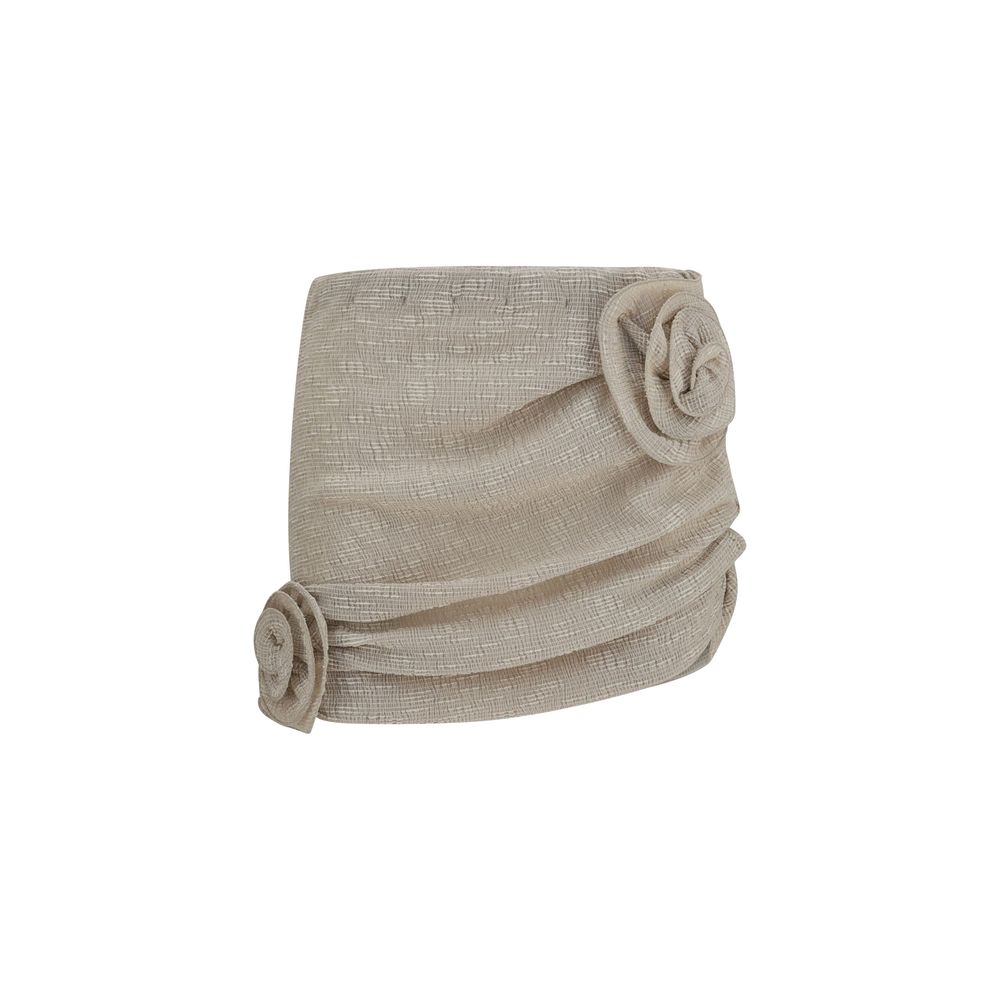Magda Butrym Beige Lycra Mini Women's Skirt