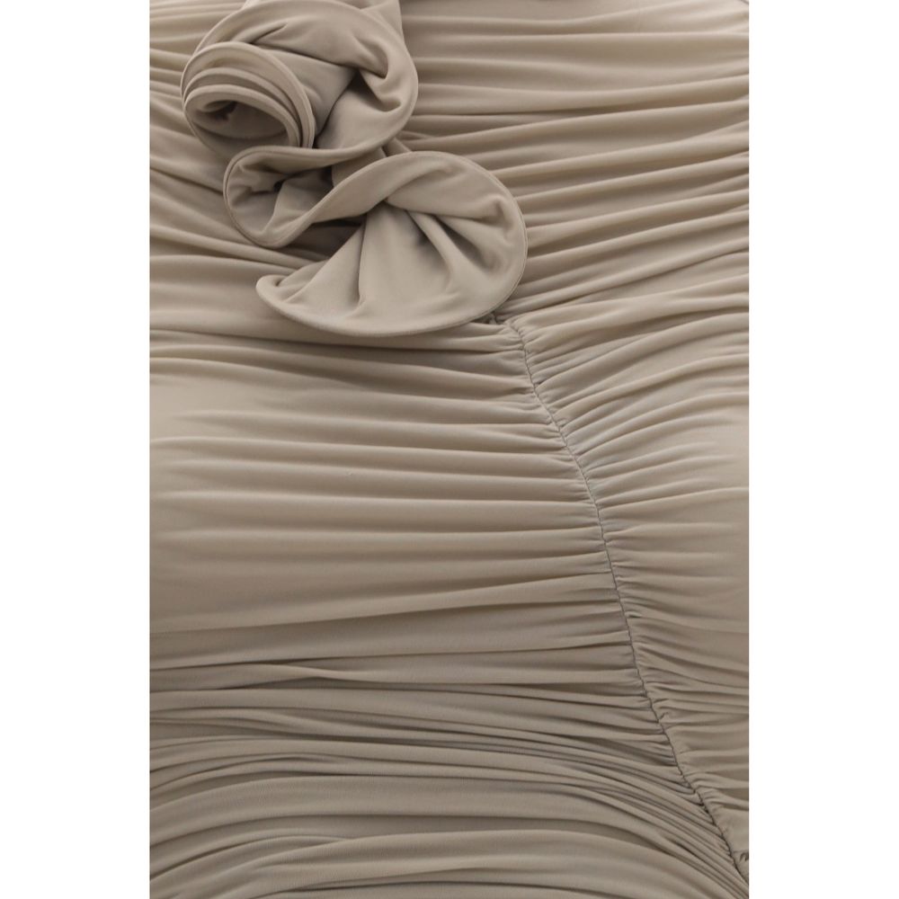 Magda Butrym Beige Copper Cocktail Women's Dress