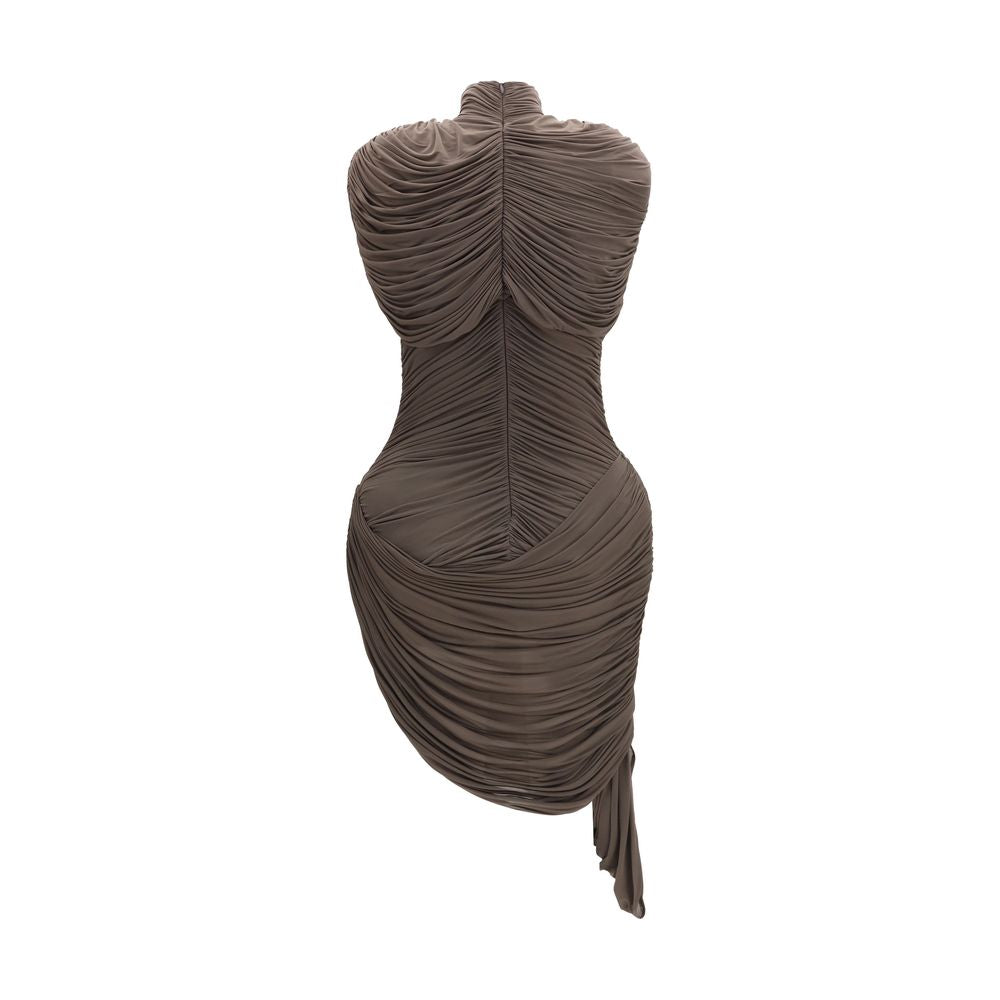 Magda Butrym Brown Copper Cocktail Women's Dress